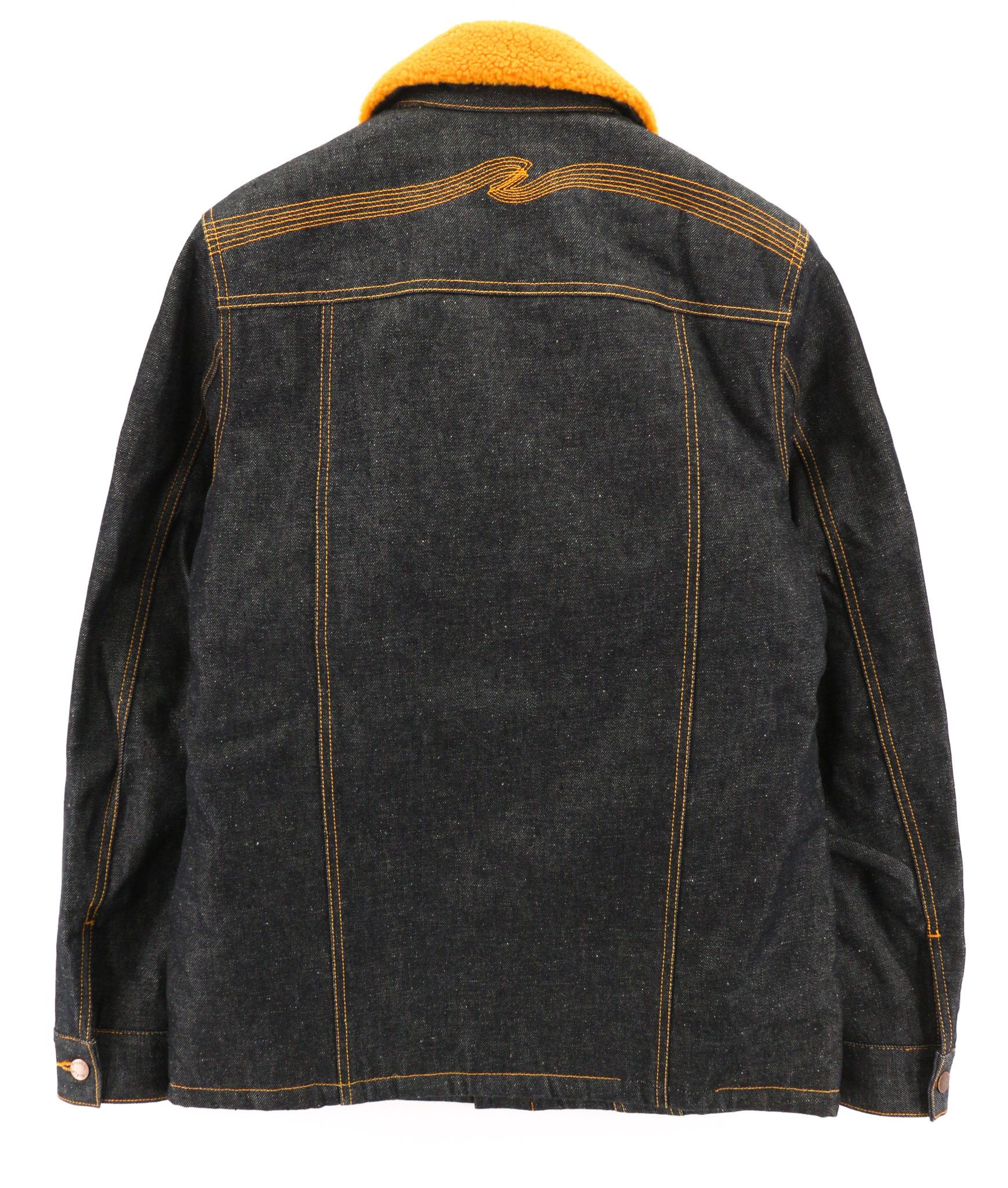 Nudie Jeans HELMUT M Blue Sherpa Lined Long Sleeve Denim Jacket 80812 Size US M / EU 48-50 / 2 - 2 Thumbnail