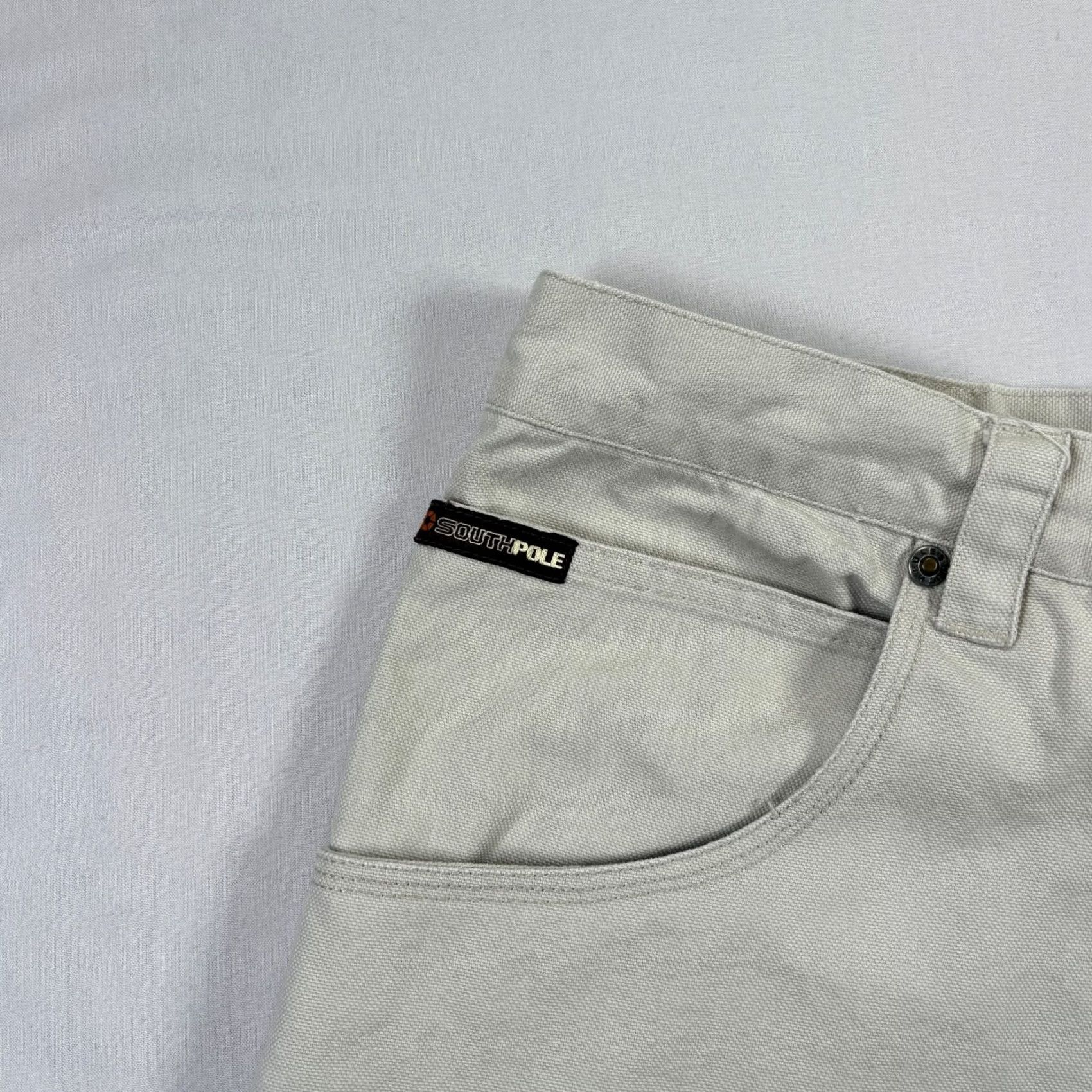 Southpole VINTAGE Southpole Pants Mens Size 40 Beige Carpenter Wide-Leg Baggy Y2K Hip Hop Mens Size US 40 / EU 56 - 3 Thumbnail