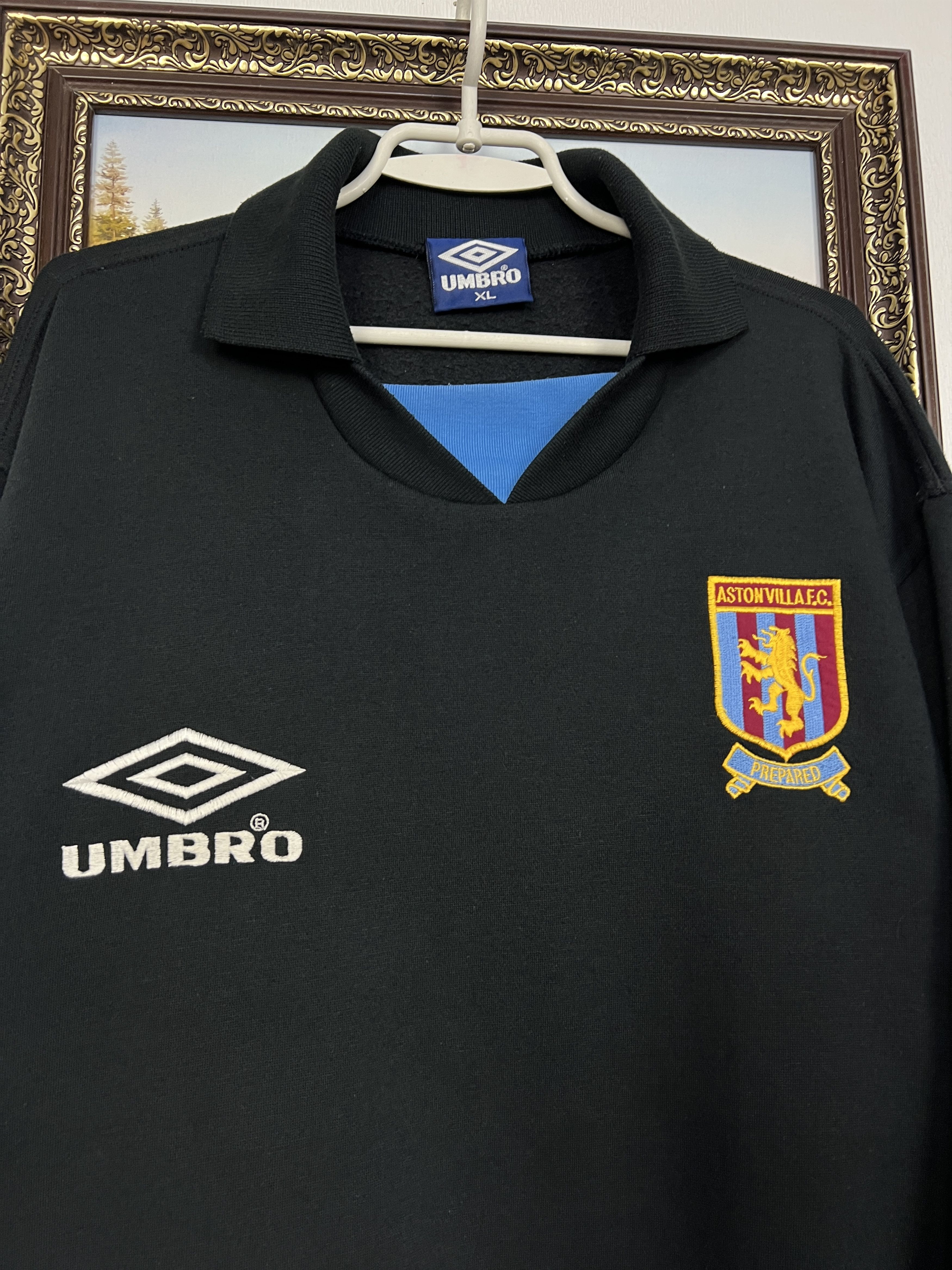 Umbro Vintage Aston Villa Football Jacket Soccer Track Top Rare Size US XL / EU 56 / 4 - 3 Thumbnail