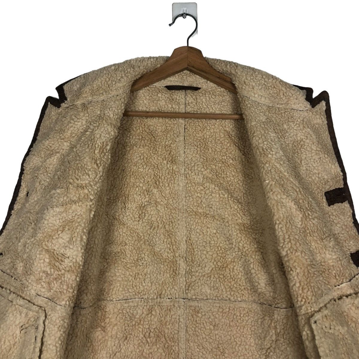Japanese Brand 🔥VINTAGE BIKER JACKET SHEARLING BLANKET GU ISSEY MIYAKE Size US L / EU 52-54 / 3 - 16 Thumbnail