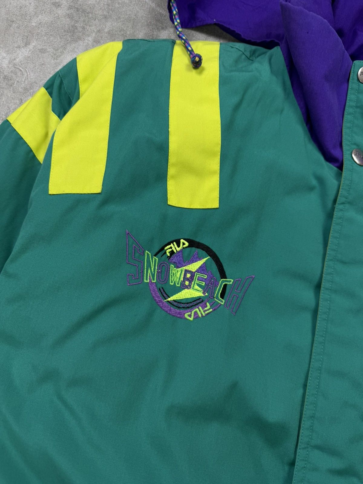 Fila VINTAGE SKI suit multicolour FILA Snowbeach retro jumpsuit Size US 31 - 5 Thumbnail