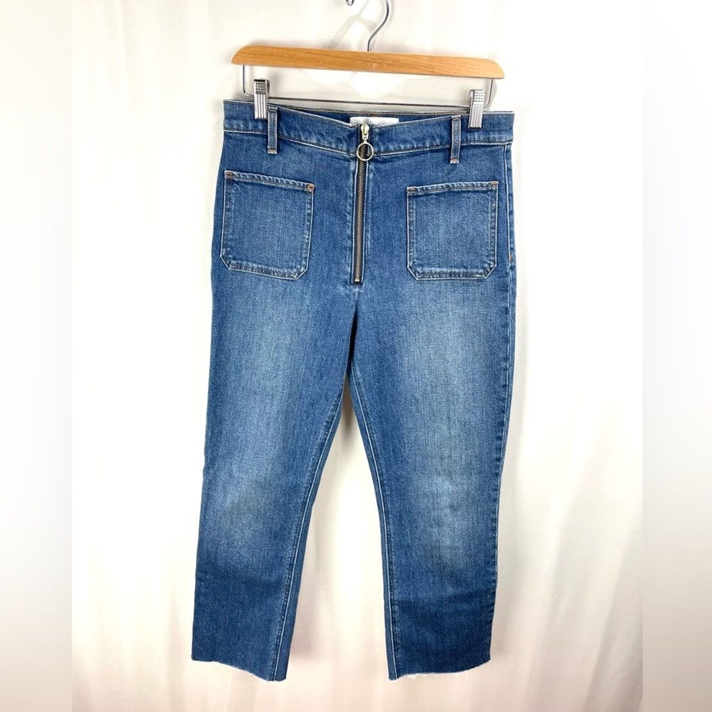 Aritzia Denim Forum Just Peachy Straight Boot Cut Jeans Size 30 Size 30" / US 8 / IT 44 - 3 Thumbnail