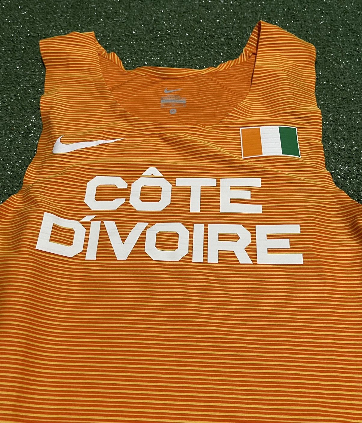 Nike Nike Pro Elite Cote D'ivoire Track Field Running Singlet Size US M / EU 48-50 / 2 - 2 Thumbnail