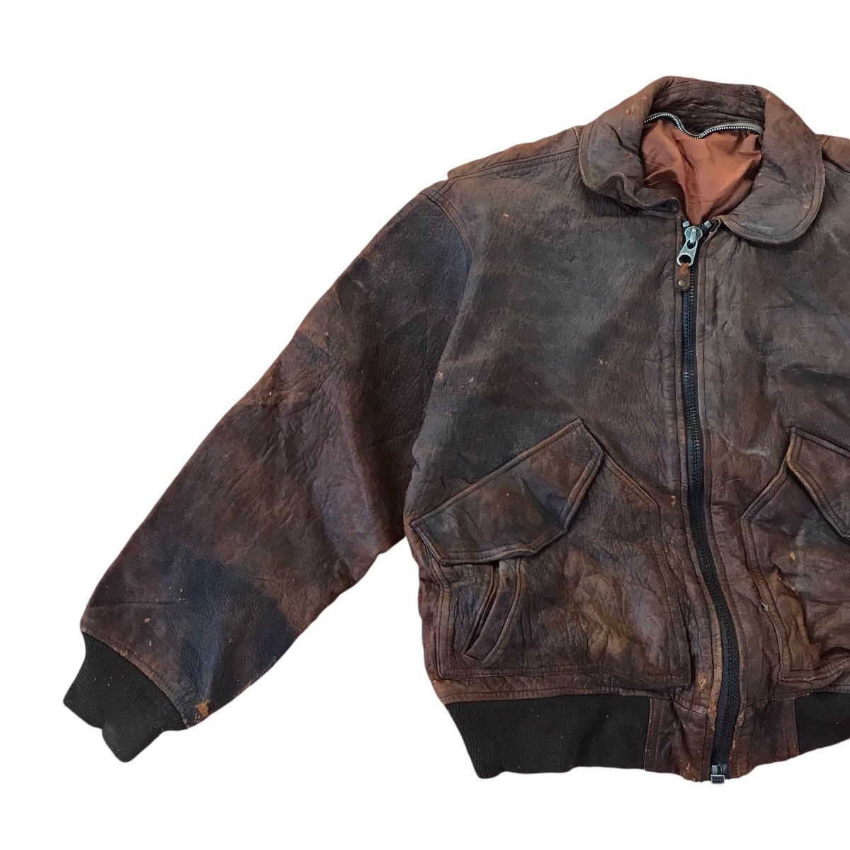 Other Vintage 70s military Leather Jacket Size US M / EU 48-50 / 2 - 4 Thumbnail