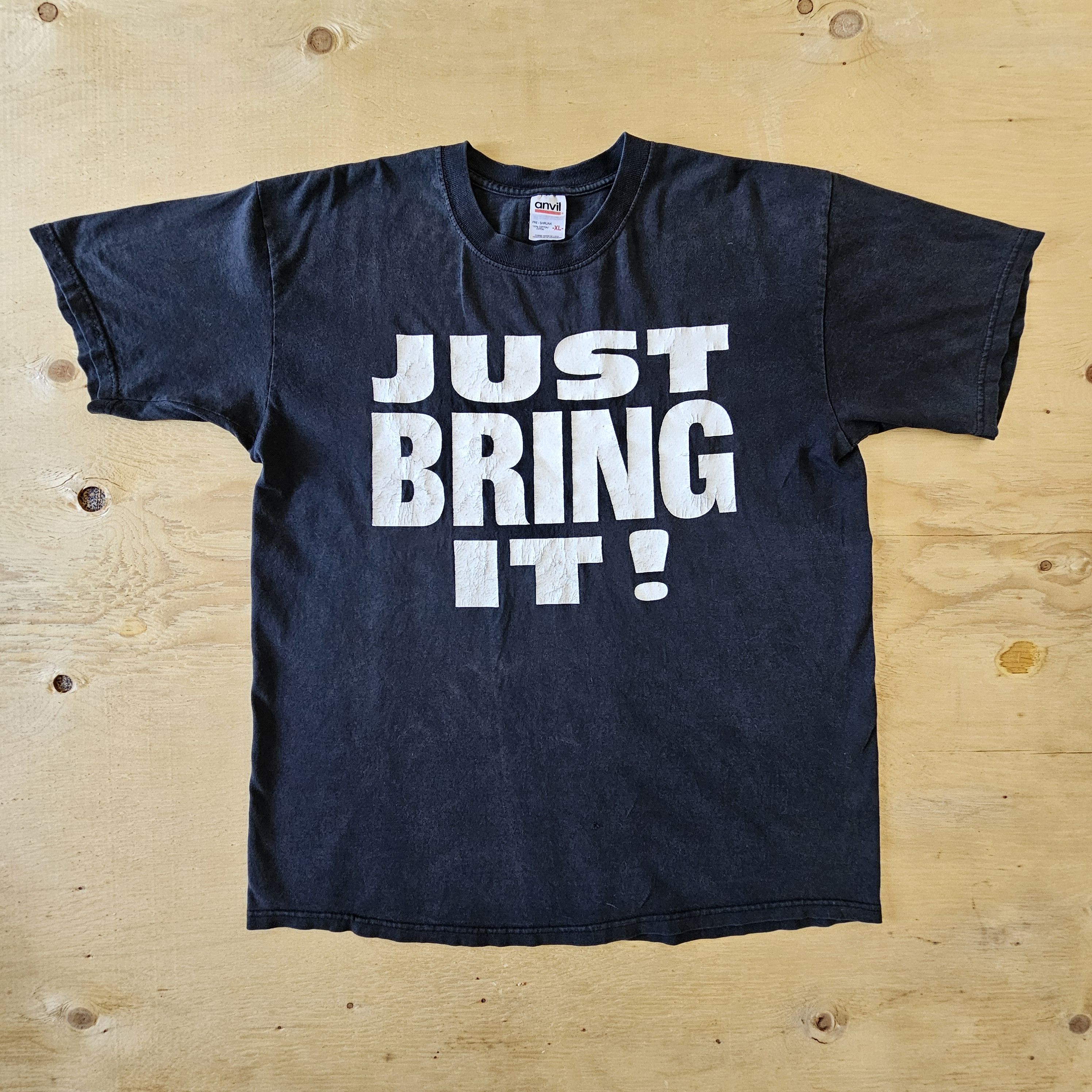 WWE × WWF Vintage 2000 WWF The Rock Just Bring It tee shirt Size US XL / EU 56 / 4 - 1 Thumbnail