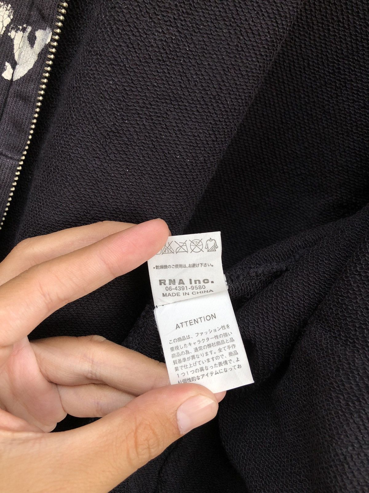 If Six Was Nine AVANTGARDE💥 Japanese RNA Faded Zipper Jacket Size US M / EU 48-50 / 2 - 7 Thumbnail