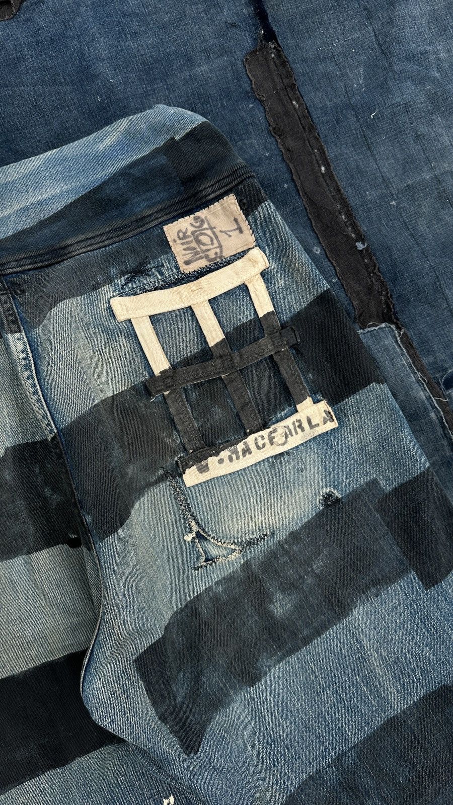 Kapital Kapital Kountry redux Prisoner Painted prison Denim Pant Size US 34 / EU 50 - 10 Thumbnail