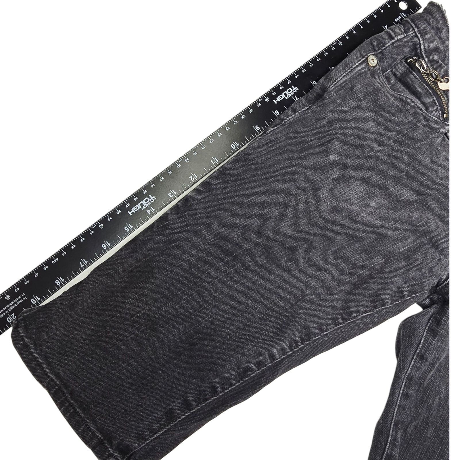 Pacsun Nollie Pacsun Womens Juniors 1 Black Bermuda Denim Shorts Size 25" / US 0 / IT 36 - 7 Thumbnail