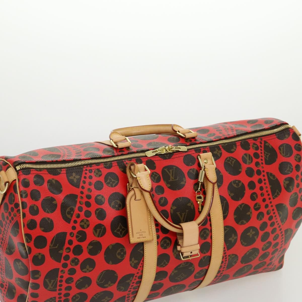 Louis Vuitton LOUIS VUITTON Monogram Yayoi Kusama Keepall Bandouliere55 Size ONE SIZE - 6 Thumbnail