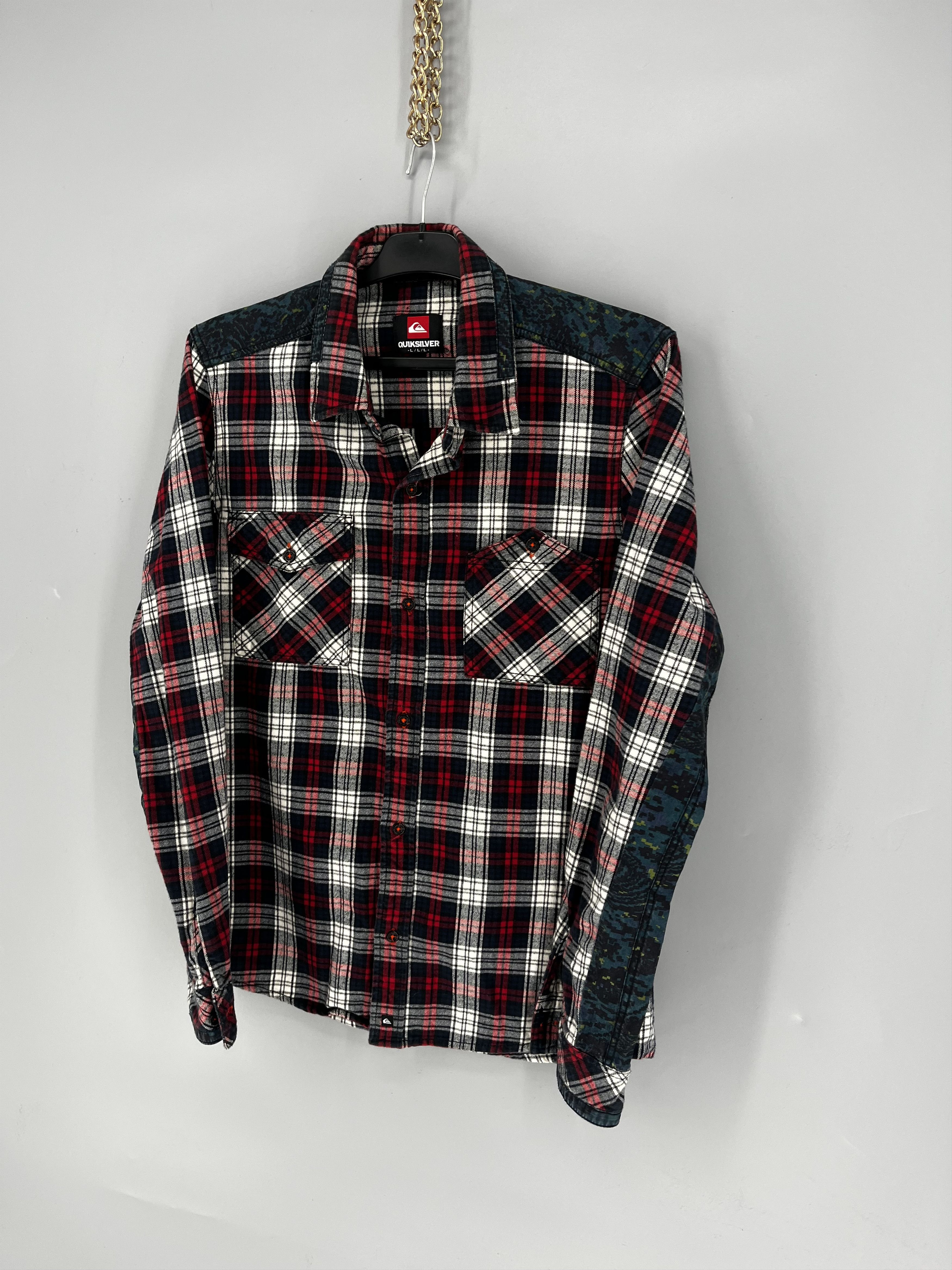 Quiksilver Y2K Quicksilver Plaid Cotton Jacket Shirt Buttons Up L Size US L / EU 52-54 / 3 - 3 Thumbnail