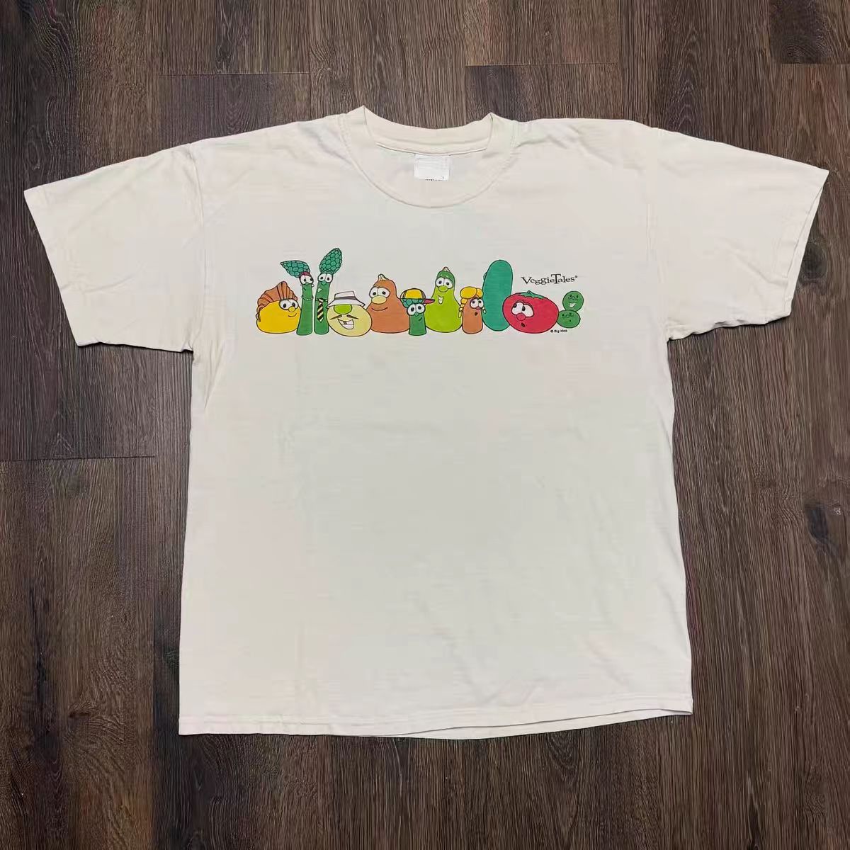 Vintage White Casual Retro Cartoon-Print T-Shirt Size US L / EU 52-54 / 3 - 2 Thumbnail