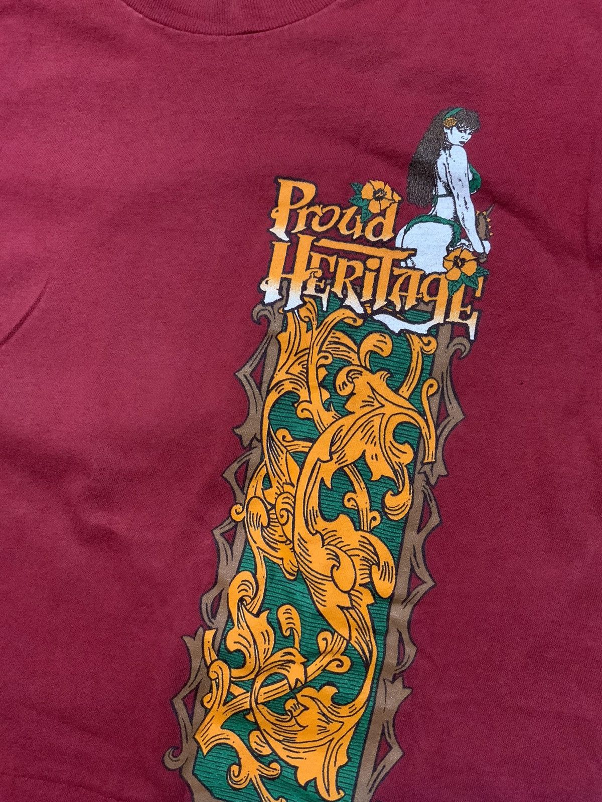 Vintage 90s Proud Heritage Hawaiian Pride Kapai Hawaii T-Shirt Size US M / EU 48-50 / 2 - 8 Thumbnail