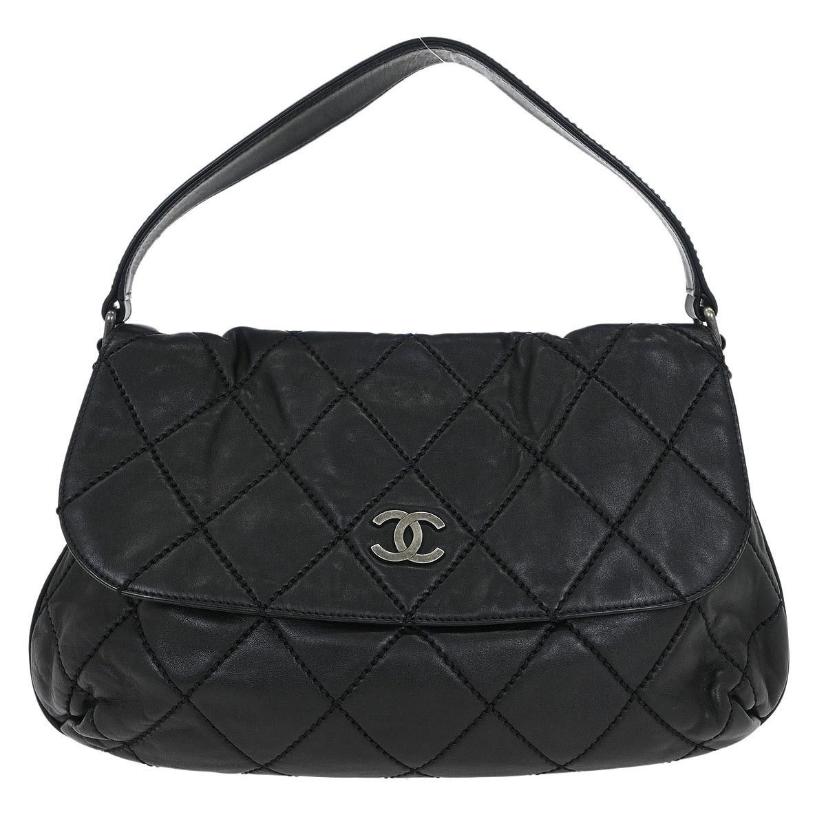 Chanel Chanel Wild Stitch Flap Shoulder Bag Quilted Lambskin Size ONE SIZE - 1 Thumbnail