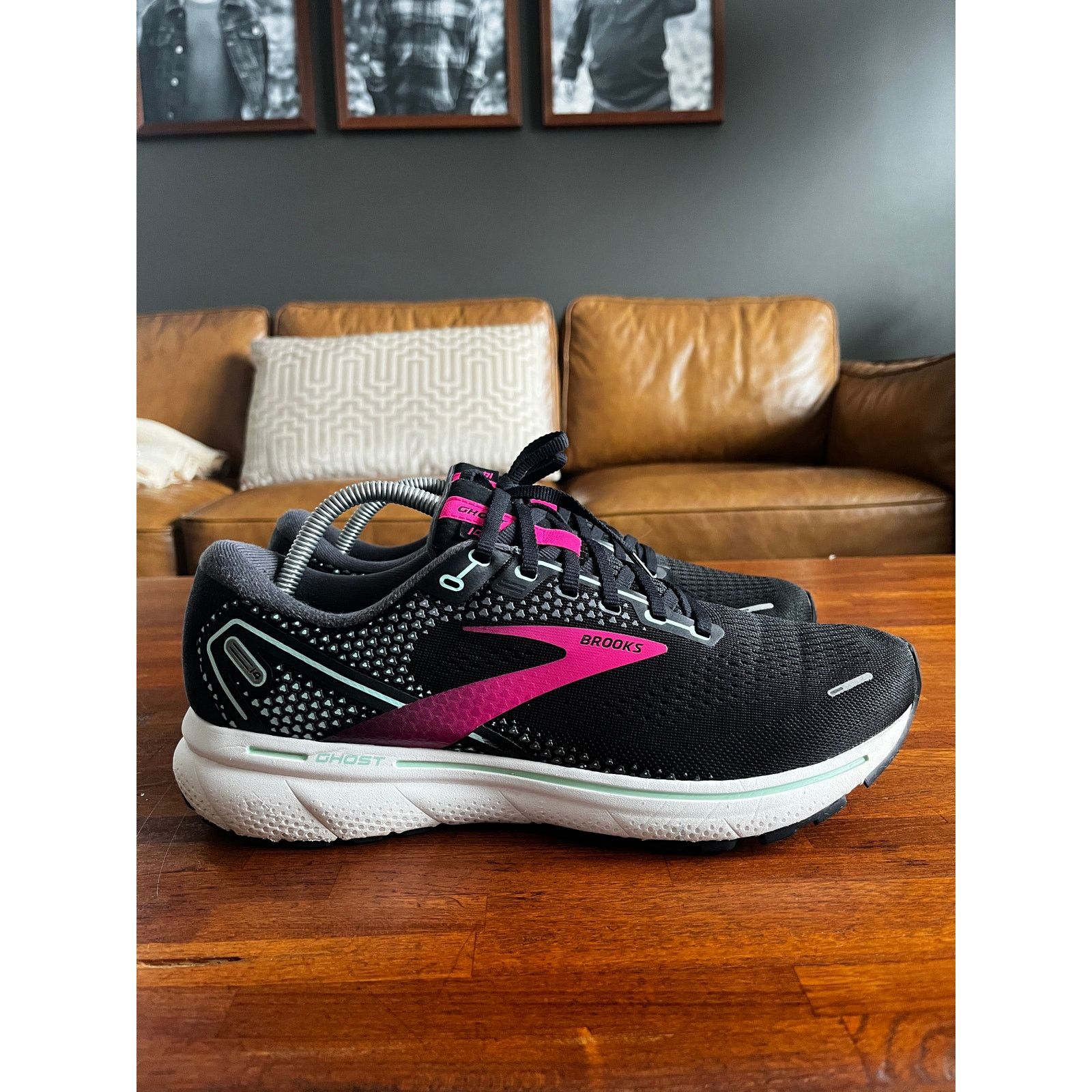 Brooks Brooks 7 Ghost 14 Running Sneakers Black/Pink/Yucca 11.5 Size US 11.5 / IT 41.5 - 2 Thumbnail