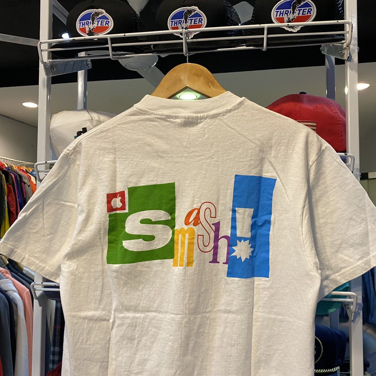Apple Vintage 80s-90s Apple SMASH! T-Shirts Made In USA Size US M / EU 48-50 / 2 - 3 Thumbnail