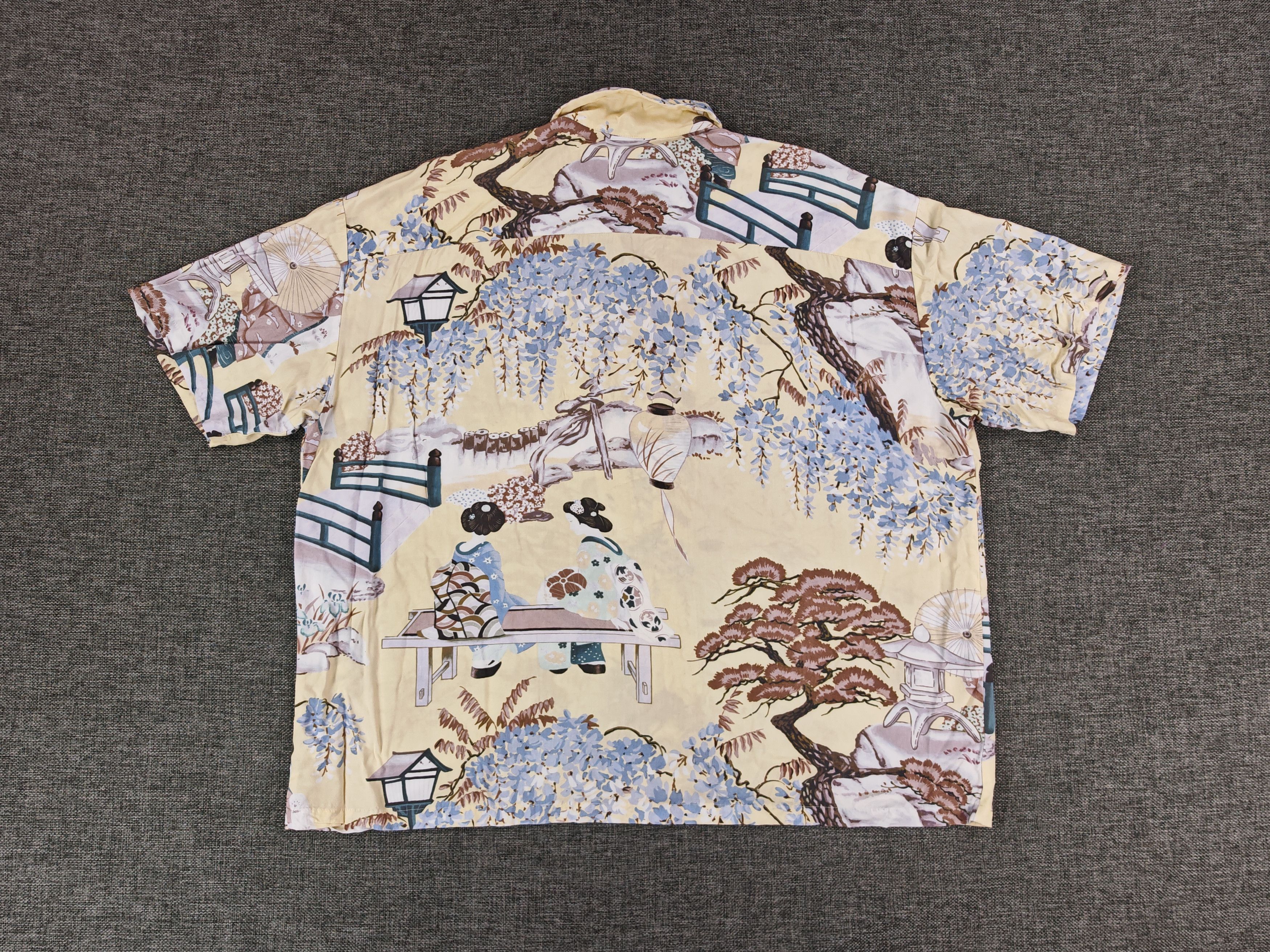 IOLANI Iolani Japanese Traditional Geisha Boxy Cut Hawaaian Shirt Size US L / EU 52-54 / 3 - 2 Thumbnail