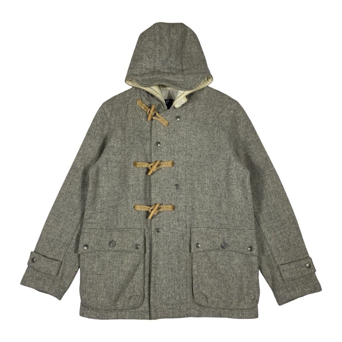 Engineered Garments Vintage Engineered Garments Wool Duffle Coat Grey Melange Size US M / EU 48-50 / 2 - 1 Thumbnail