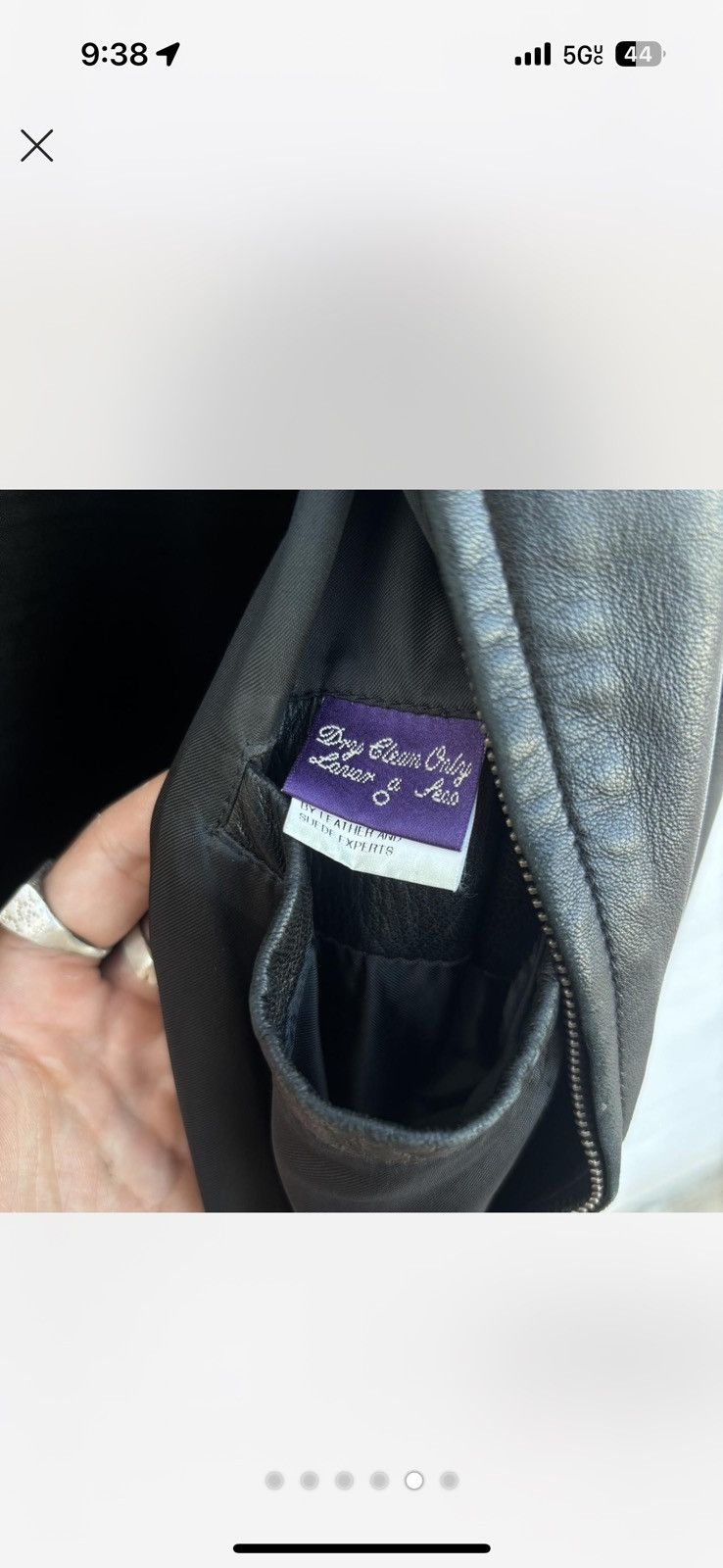 Ralph Lauren Purple Label Black ralph lauren purple label lambskin leather jacket Size US L / EU 52-54 / 3 - 5 Thumbnail