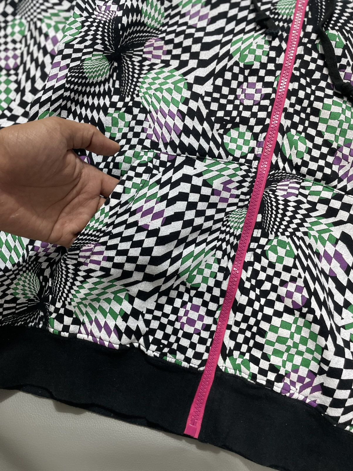 Hysteric Glamour Japanese Psychedelic Checked Hoodie Mask cyber Size US L / EU 52-54 / 3 - 4 Thumbnail