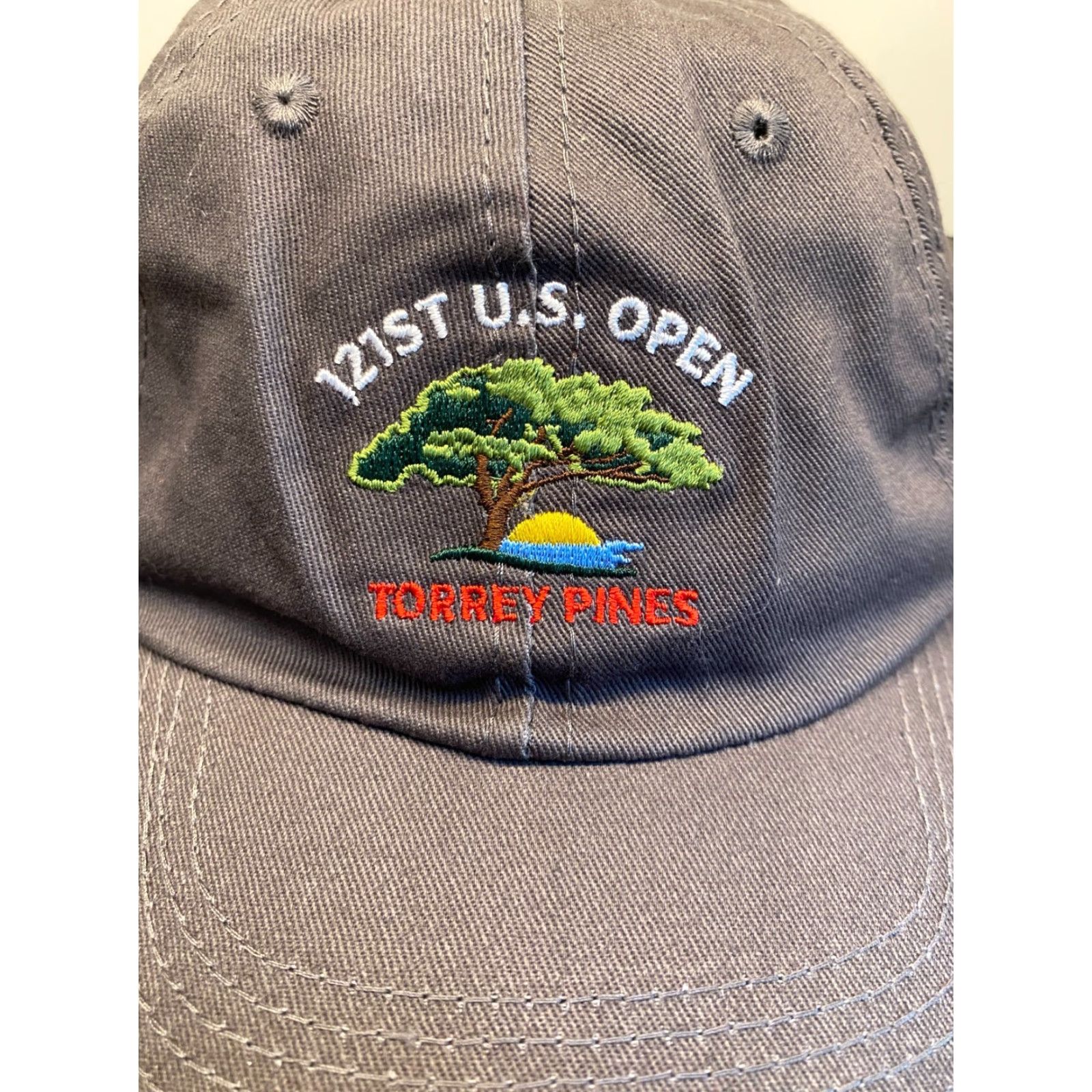 Vintage VINTAGE USGA US Open Golf Hat Adult One Size Gray Cotton Twill Adjustable Sports Size ONE SIZE - 2 Thumbnail