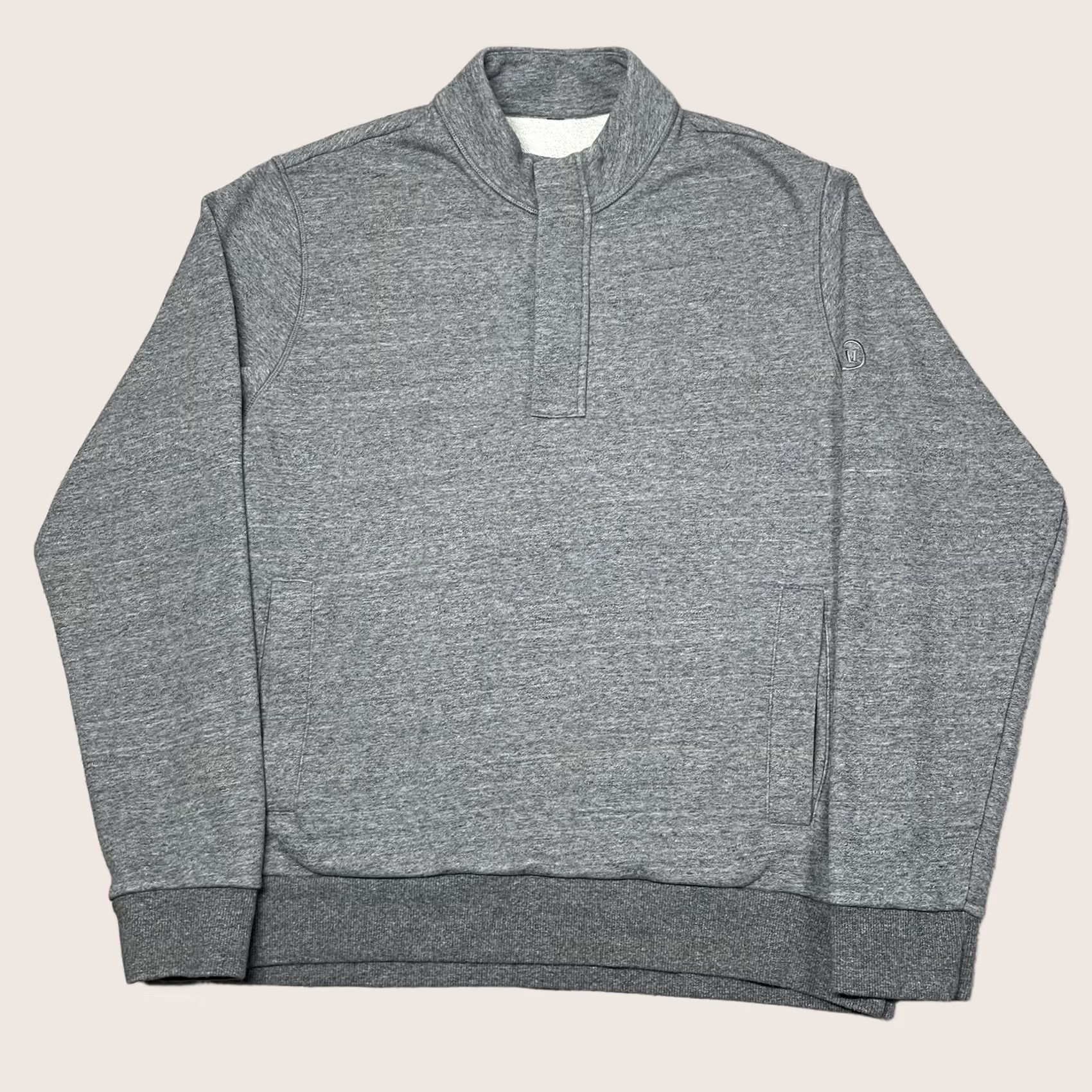 Vuori Vuori Pullover 1/4 Zip Mens L Gray Cypress Performance Active Heathered Sweatshirt"} Size US L / EU 52-54 / 3 - 1 Thumbnail