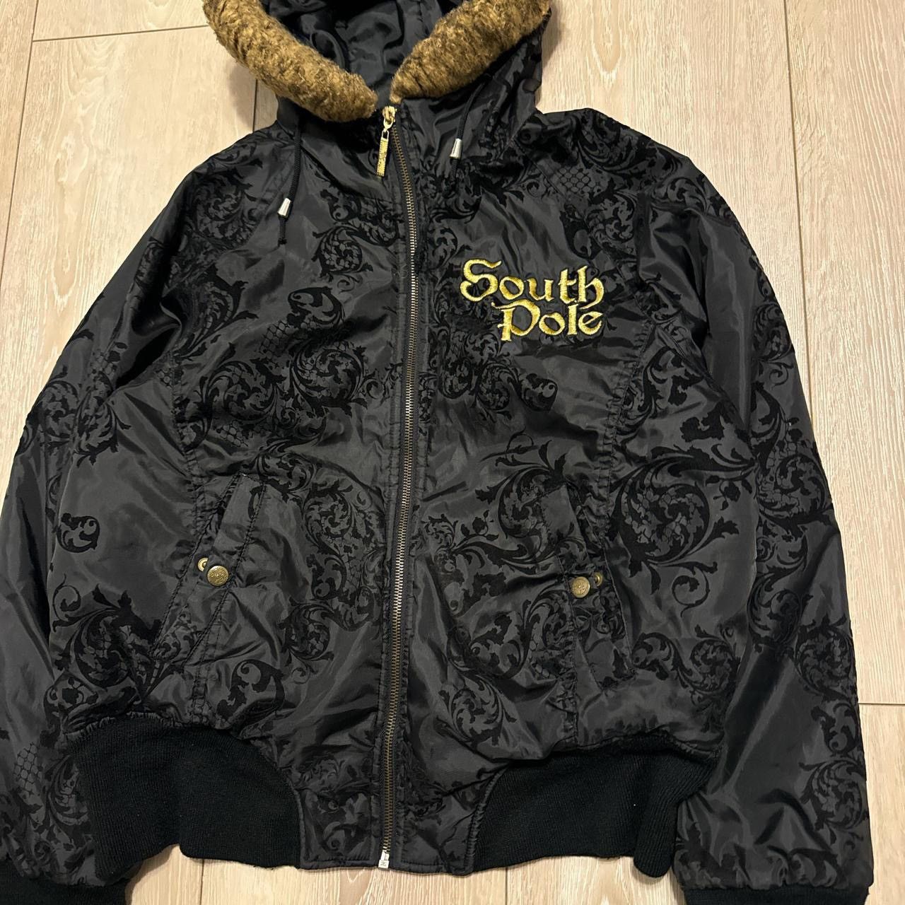 Southpole Y2K Southpole Fur satin Hooded bomber jacket size Medium Size M / US 6-8 / IT 42-44 - 3 Thumbnail