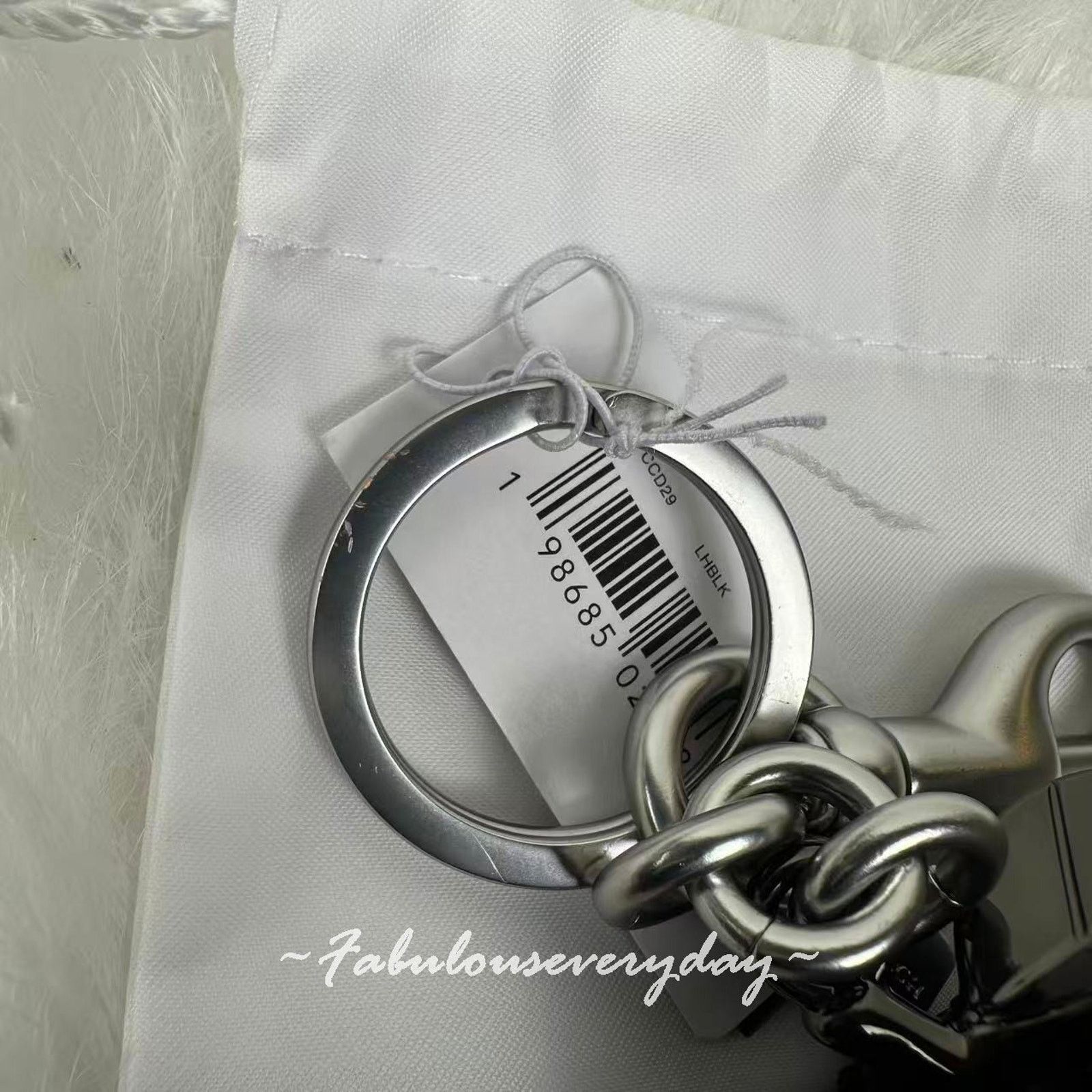 Coach Coach Crystal Apple Bag Charm In Silver/Black CCD29 Size ONE SIZE - 7 Thumbnail