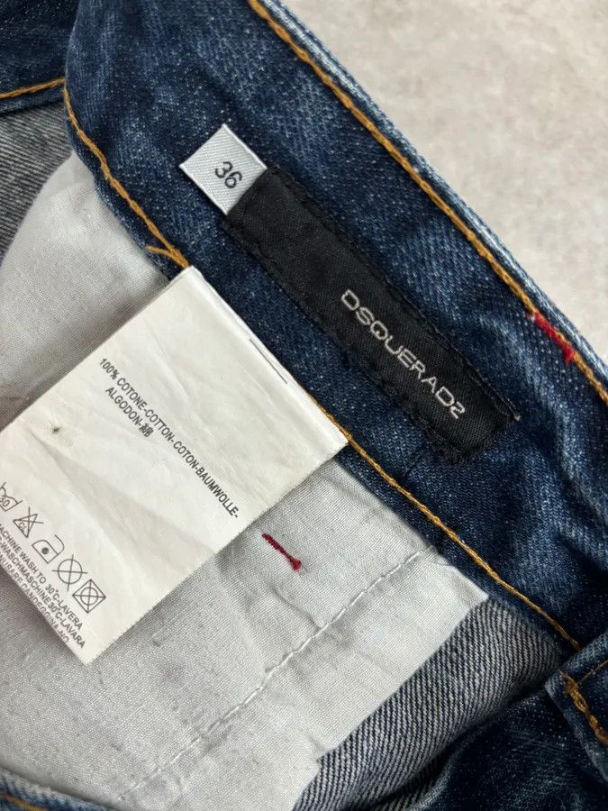 Dsquared2 2000s Dsquared2 Navy Brut Denim Jeans Size US 33 - 11 Thumbnail