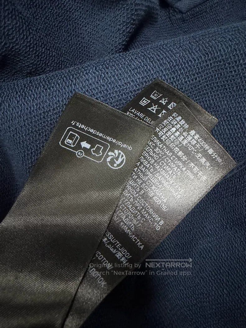 Balenciaga Balenciaga Masking Tape Aged Destruction Hoodie (Dark Blue Size US S / EU 44-46 / 1 - 6 Thumbnail