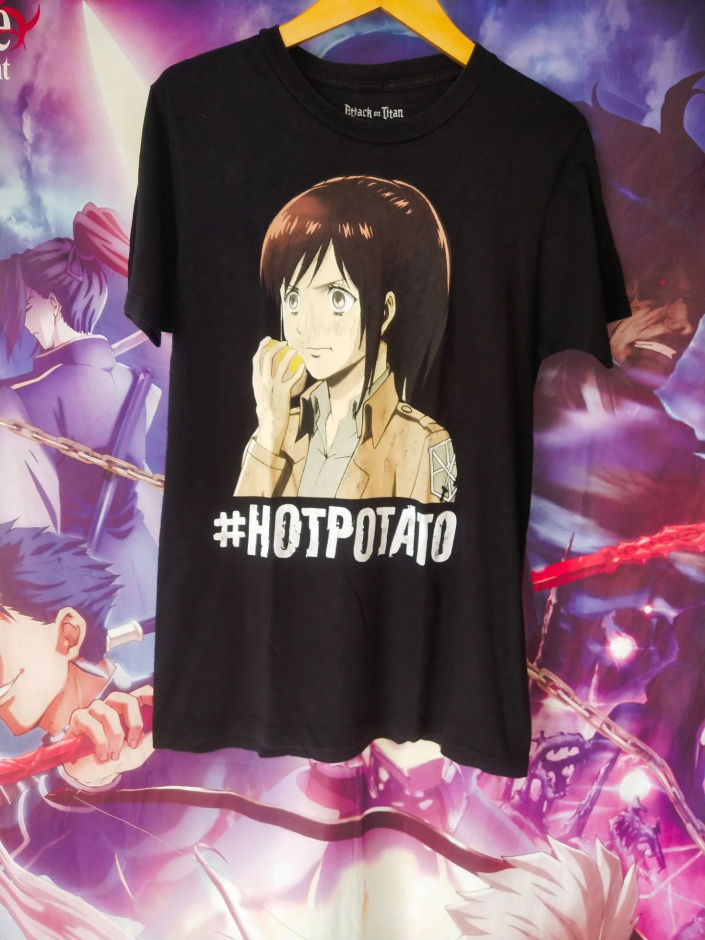 Anime Attack on Titan Sasha Hot Potato Anime Tee Size US M / EU 48-50 / 2 - 1 Thumbnail