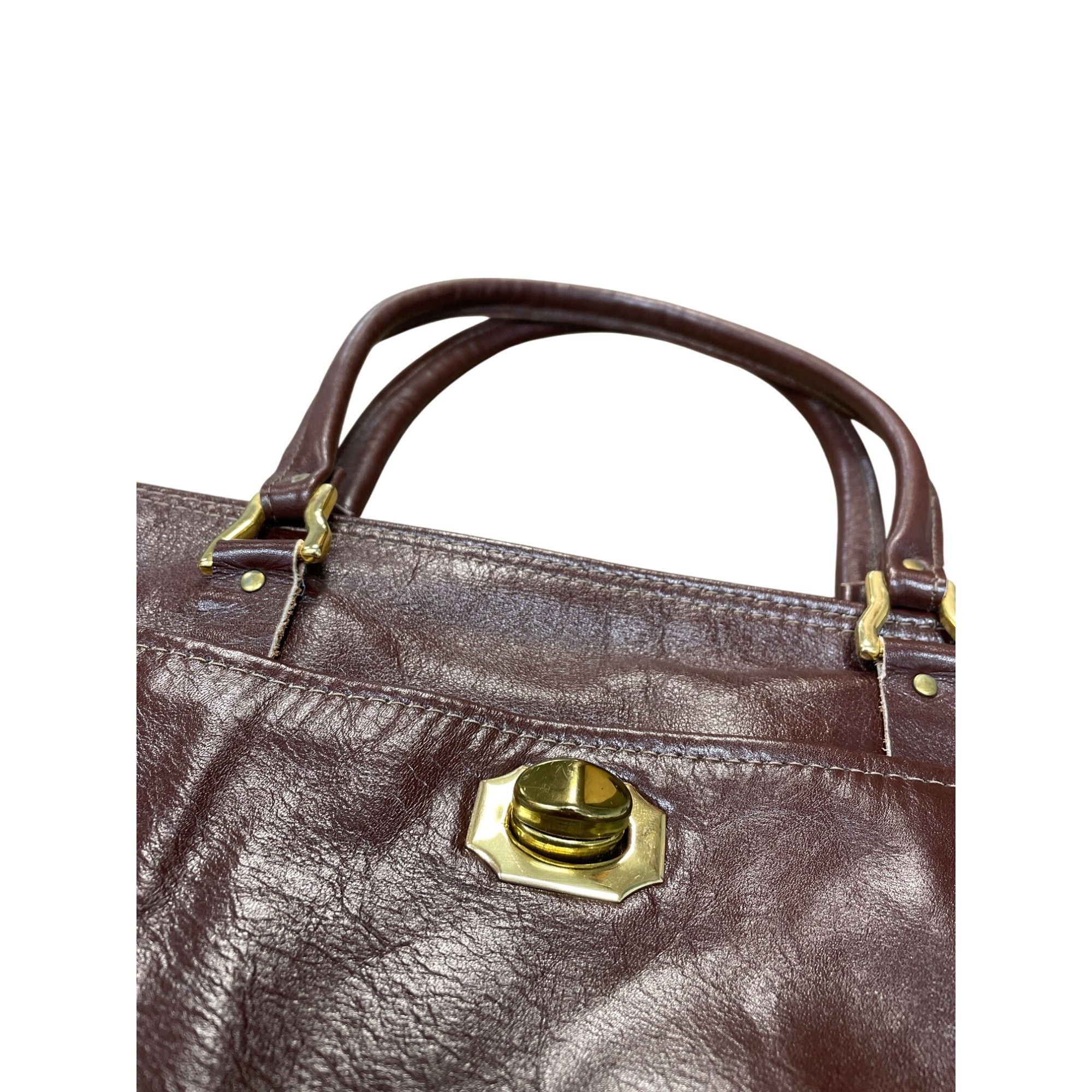 Other Moiseff Original BLS womans brown leather shoulder handbag M Size ONE SIZE - 8 Thumbnail