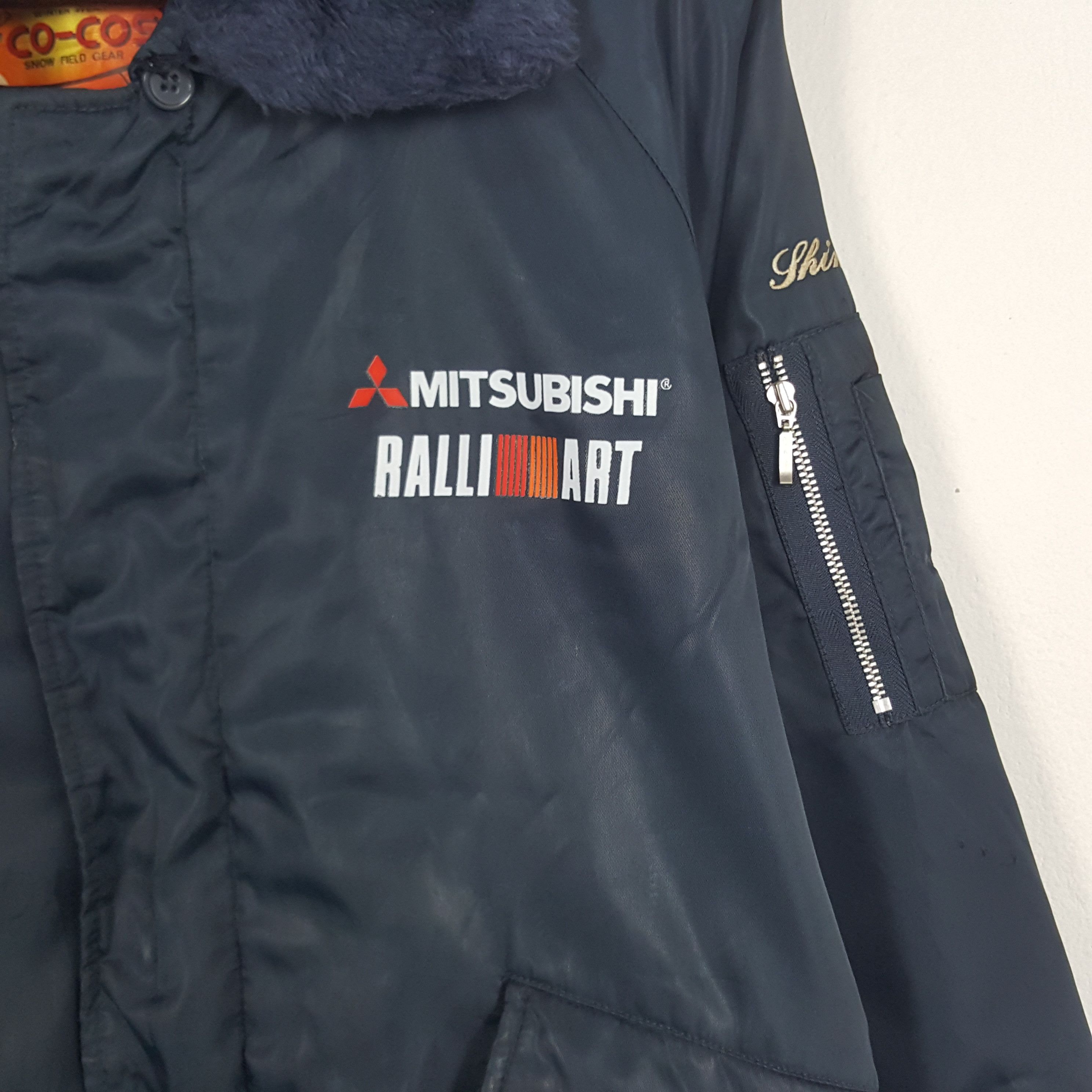 Japanese Brand × Vintage Vintage Mitsubishi Ralli Art Racing Worker Winter Jacket Size US L / EU 52-54 / 3 - 4 Thumbnail