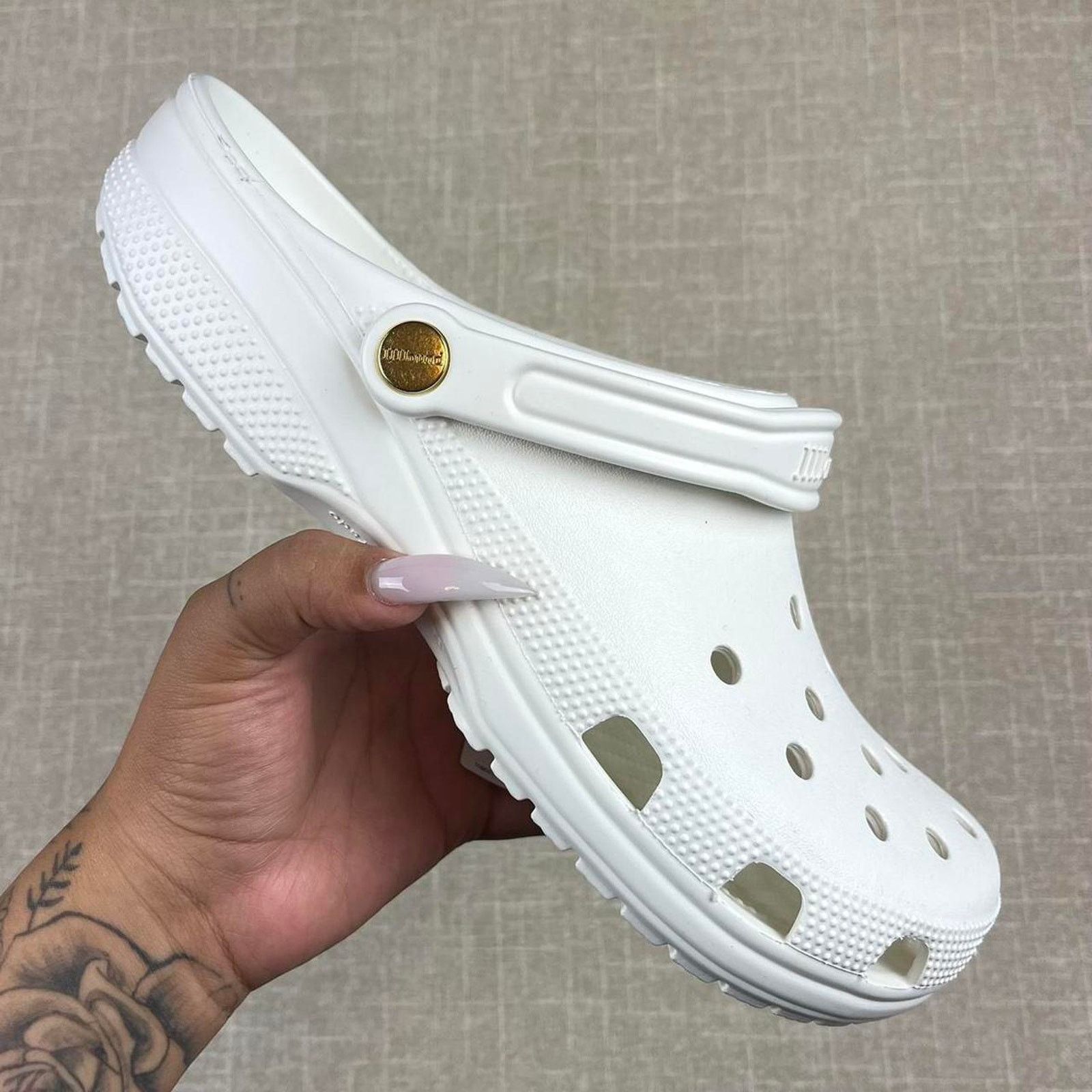 JJJJound JJJJound x Crocs Classic Clog in White Men 12 Size US 12 / EU 45 - 1 Thumbnail