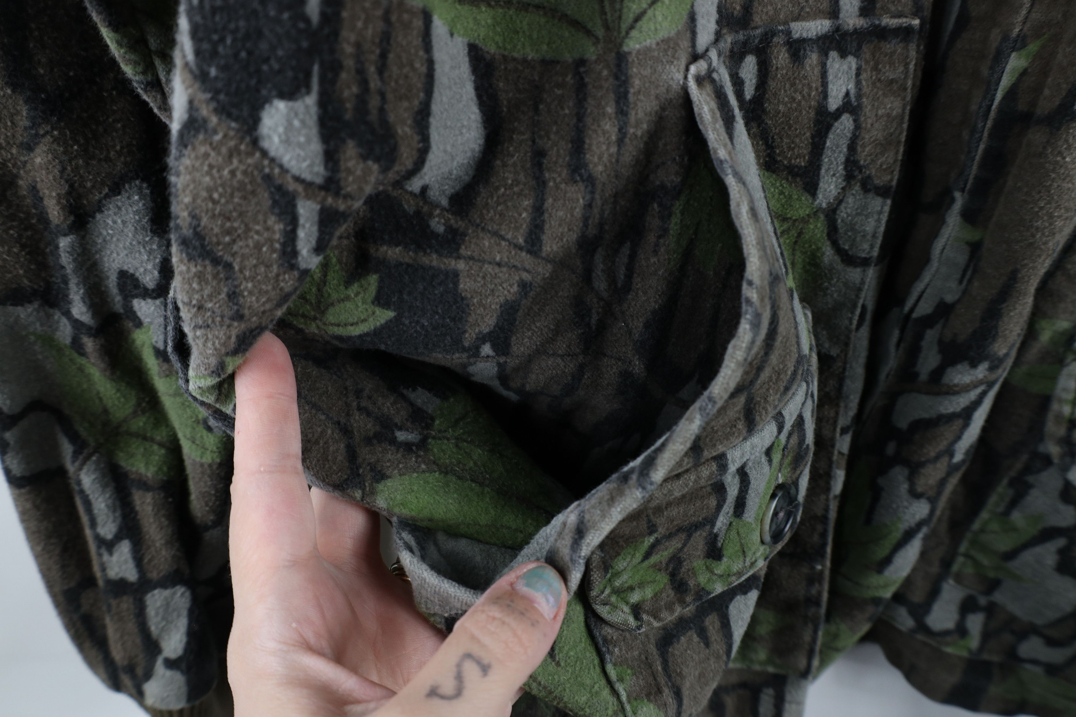 Vintage Vintage 90s Streetwear Camouflage Chamois Cloth Jacket USA Size US XXL / EU 58 / 5 - 8 Thumbnail