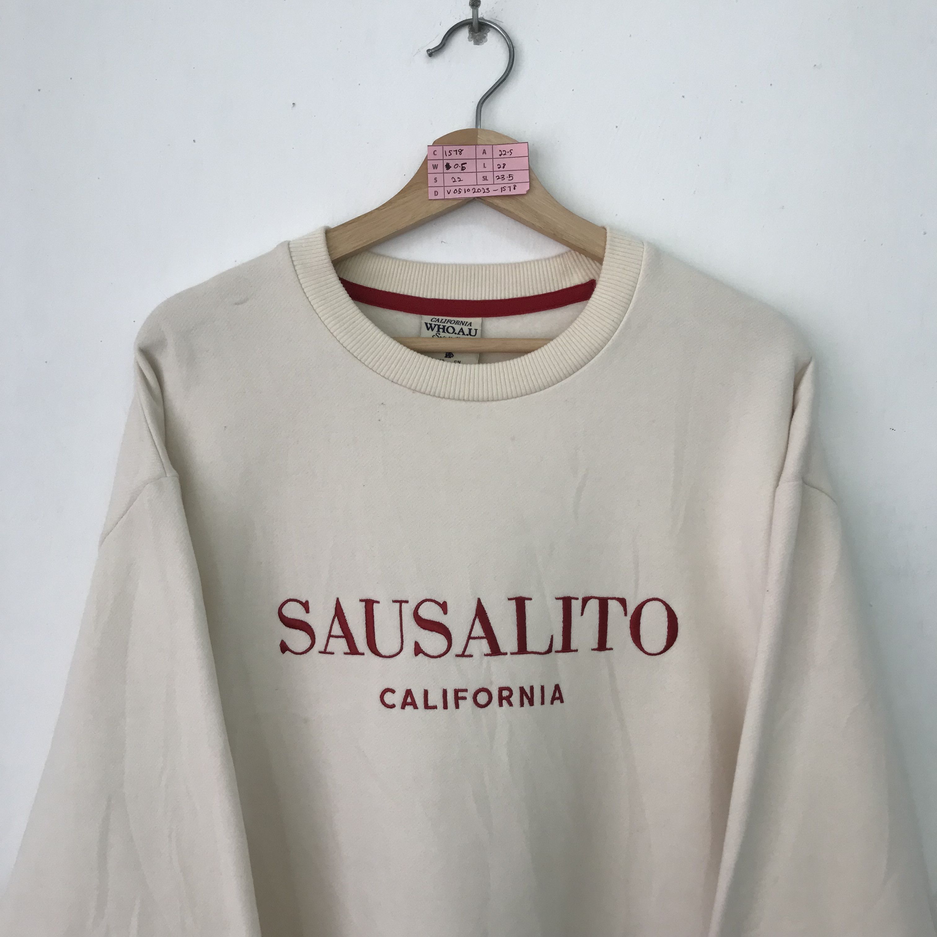 Vintage Vintage Sausalito California Embroidery Logo Sweatshirts Size US M / EU 48-50 / 2 - 3 Thumbnail