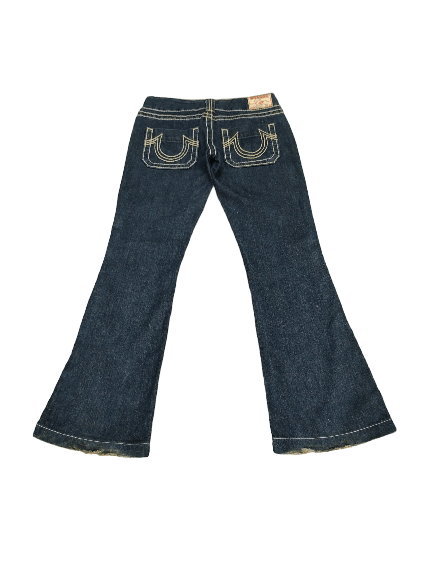 True Religion Flare Jeans True Religion Big Stitch Denim Bootcut Low Rise Size 27" / US 4 / IT 40 - 13 Thumbnail