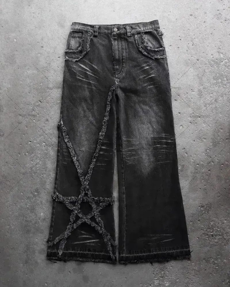 Japanese Brand High Street retro star jeans Size US 32 / EU 48 - 1 Thumbnail