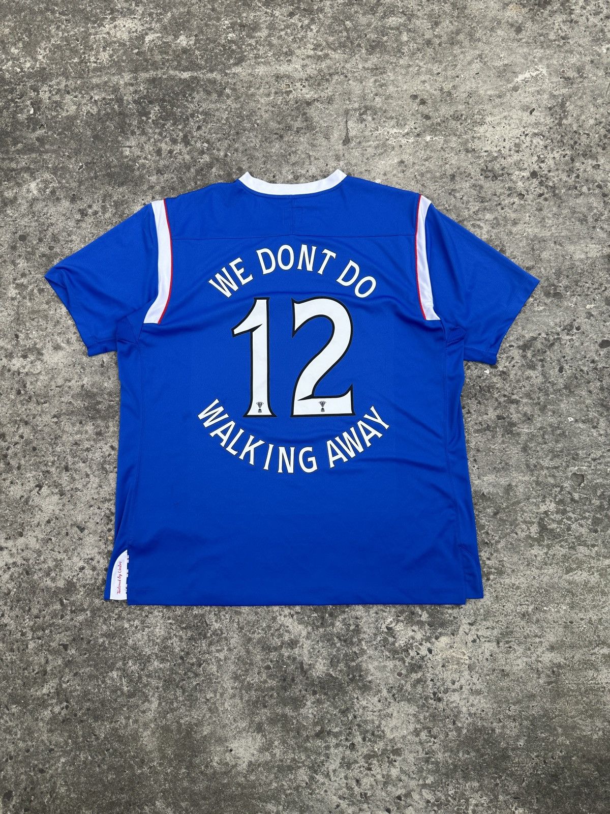 Umbro Umbro Glasgow Rangers Jersey We Don’t Do 12 Walking Away 3XL Size US XXL / EU 58 / 5 - 5 Thumbnail