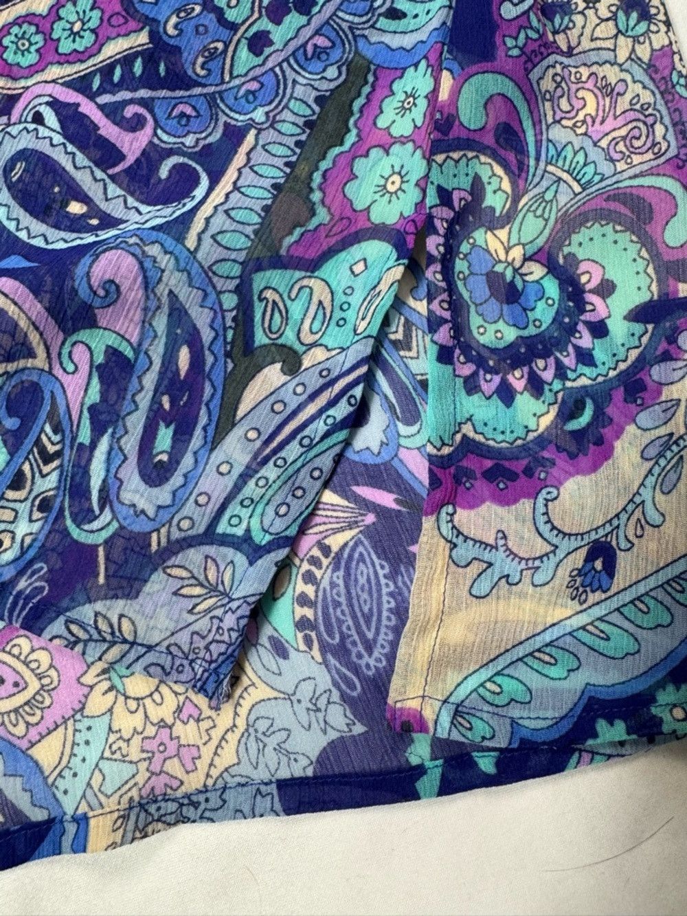 Other NWT New Susan Graver Paisley V-Neck Tunic with Embellished Size XL / US 12-14 / IT 48-50 - 9 Thumbnail