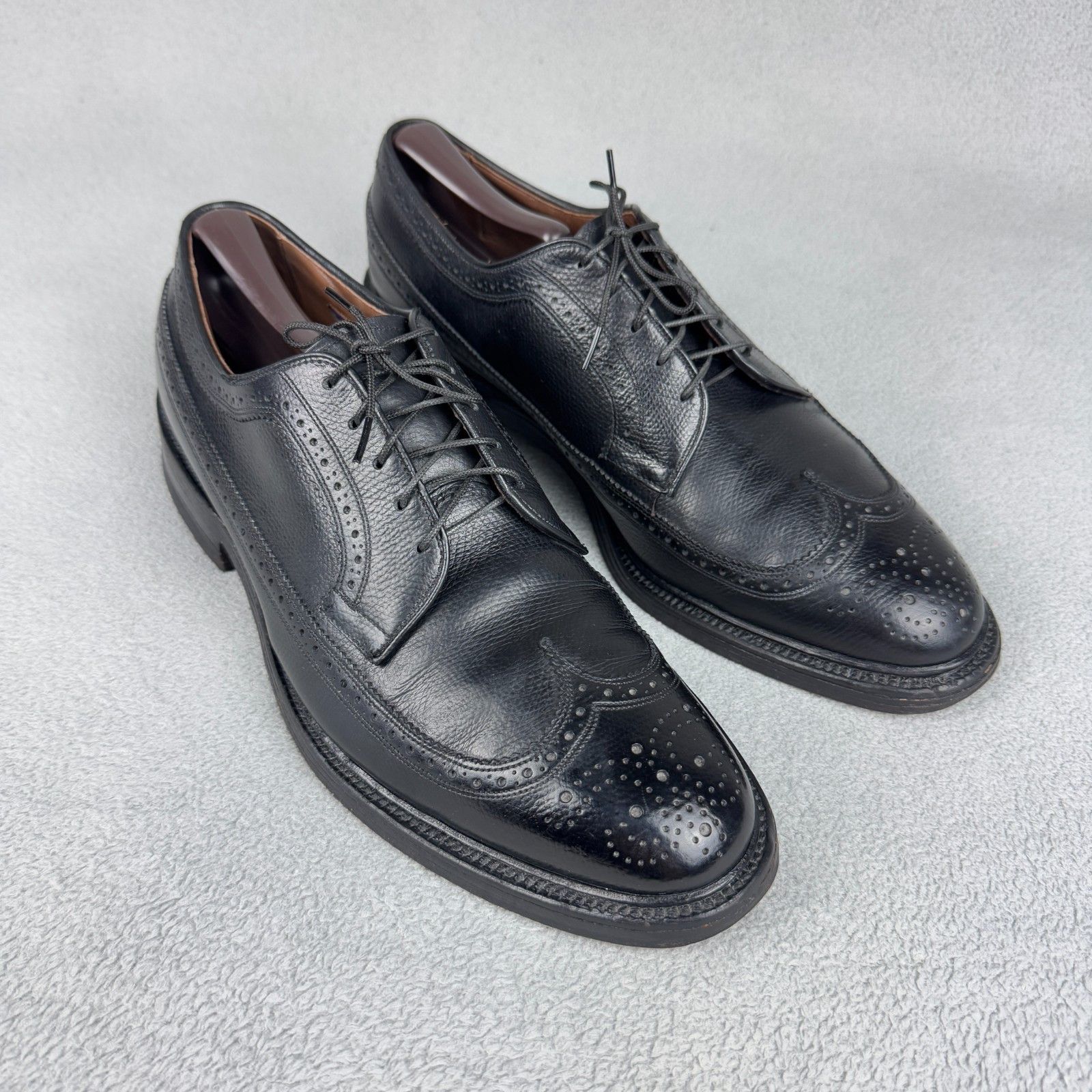 Allen Edmonds Allen Edmonds MacNeil Black Pebble Grain Longwing USA 9D Size US 9 / EU 42 - 5 Thumbnail