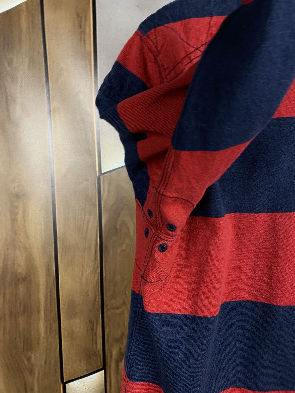 Polo Ralph Lauren 🎠Vintage 90s Sweatshirt Rugby Polo Ralph Lauren Striped Tee🎠 Size US M / EU 48-50 / 2 - 5 Thumbnail