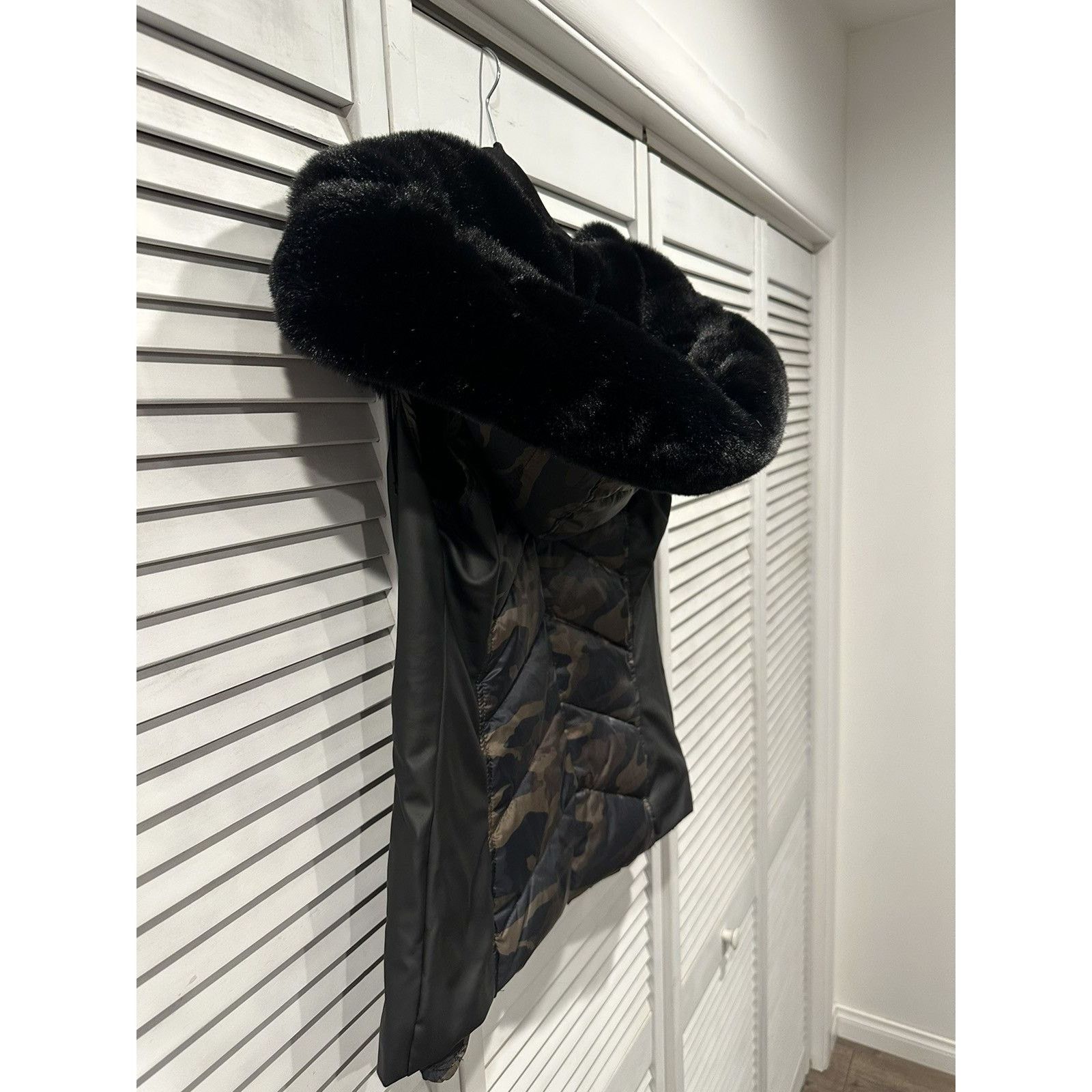 Blanc Noir Blanc Noir Camo Asymmetric-Zip Hooded Moto Vest Size S / US 4 / IT 40 - 10 Thumbnail