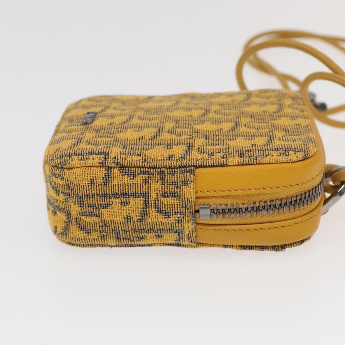 Dior DIOR Trotter Canvas Shoulder Bag Yellow Silver Size ONE SIZE - 4 Thumbnail