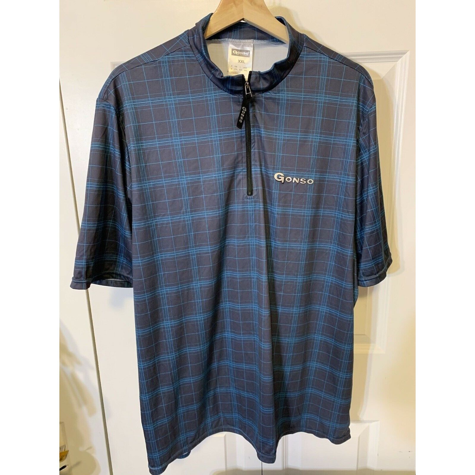 Other Gonso Cycling Jersey Men’s Sz XXL Blue plaid Size US XXL / EU 58 / 5 - 4 Thumbnail