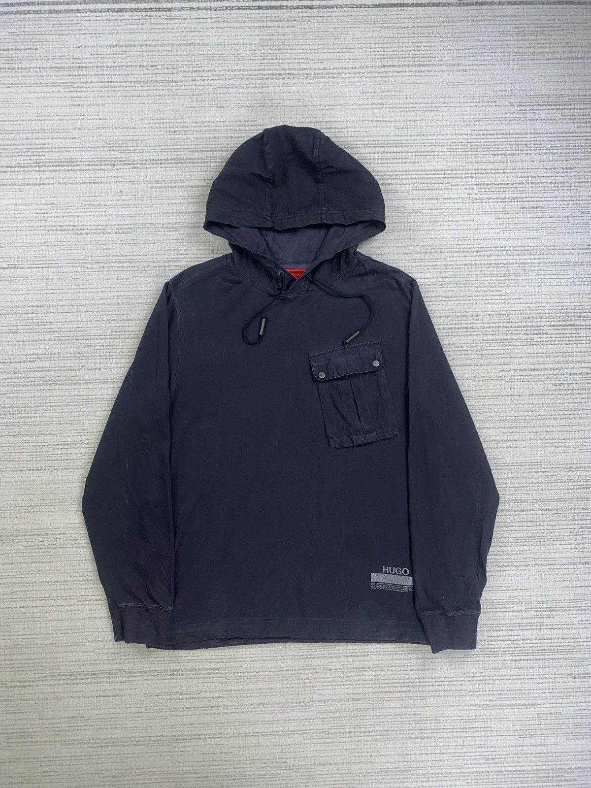 Hugo × Hugo Boss × Vintage Vintage Hugo Boss Single Pocket Hoodie Size US M / EU 48-50 / 2 - 1 Thumbnail