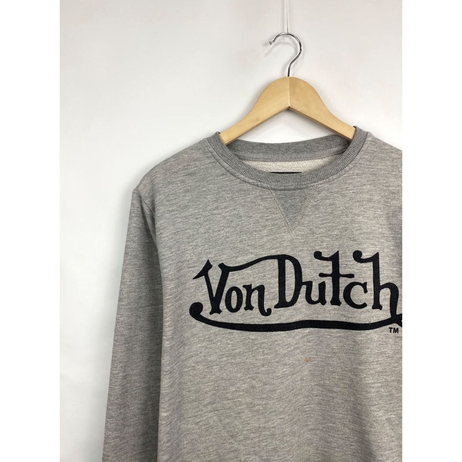 Von Dutch VINTAGE Von Dutch Sweatshirt Mens XL Gray Retro Hype Pullover Shorter Word Order Optimized Size US XL / EU 56 / 4 - 3 Thumbnail