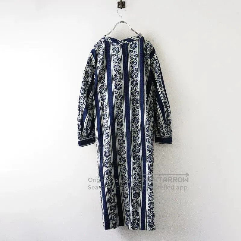 45rpm Blue Dyed Floral Long Dress. Size M / US 6-8 / IT 42-44 - 2 Thumbnail