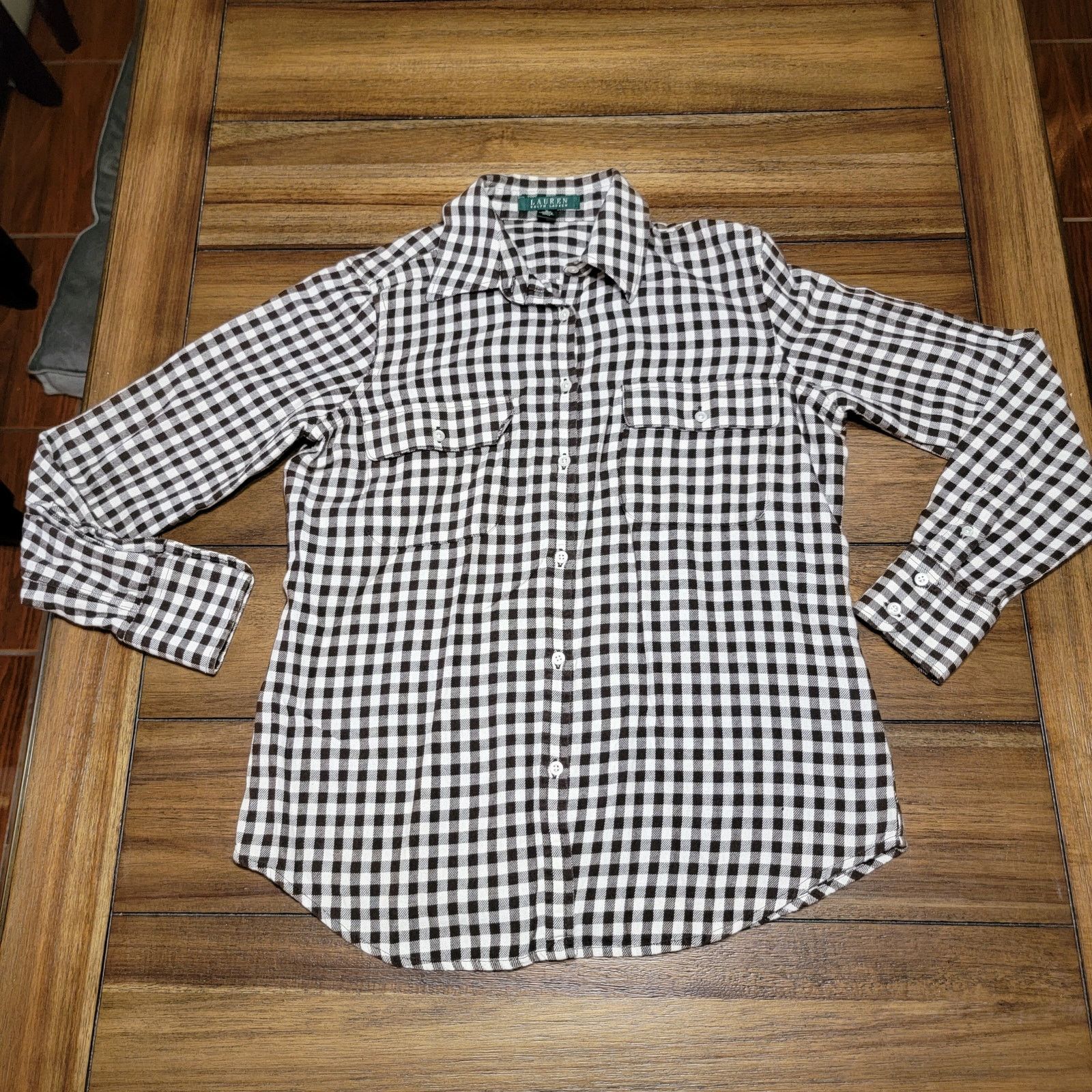 Lauren Ralph Lauren Lauren Ralph Lauren LS Full Button Checked Shirt -Size Small Size S / US 4 / IT 40 - 1 Thumbnail