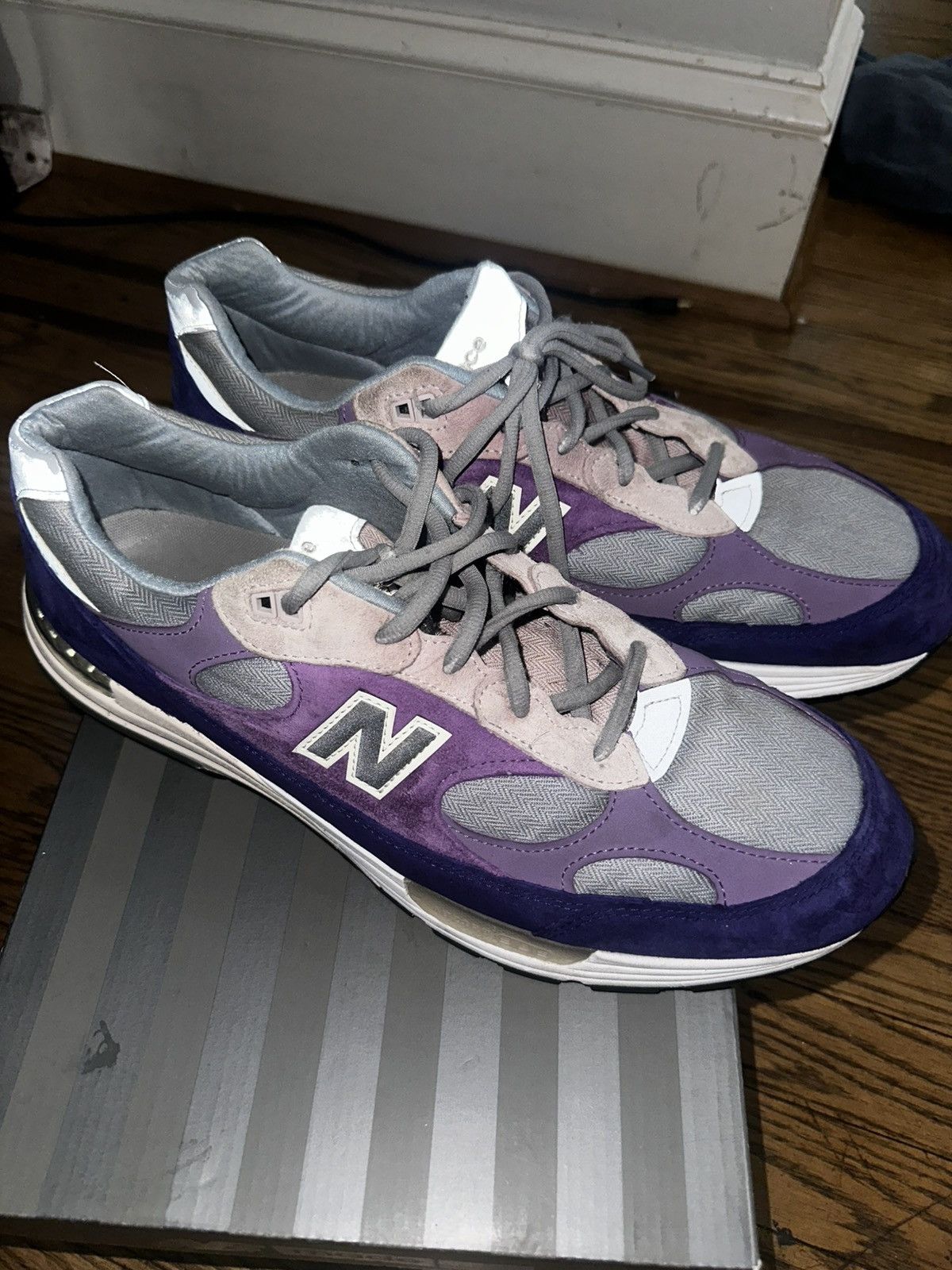 New Balance Size 13- New Balance 992 Gray/Purple/Violet M992AA Size US 13 / EU 46 - 1 Thumbnail