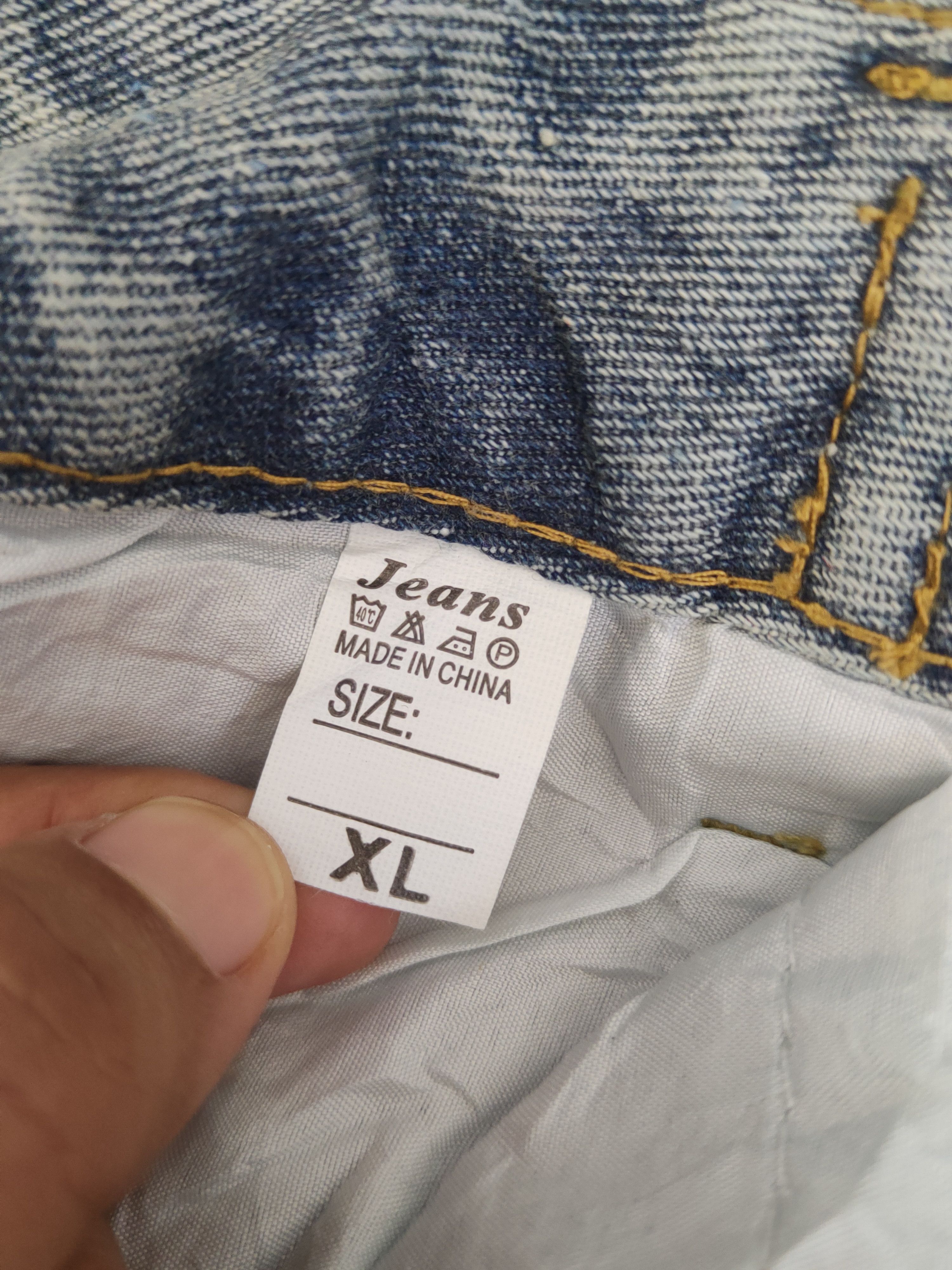 Japanese Brand D Japan Palazo Blue Distressed Ripped denim Jeans #S2912 Size 30" / US 8 / IT 44 - 12 Thumbnail